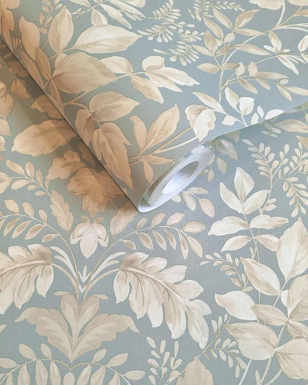 Blue Lush Overgrown Botanical Wallpaper R8823