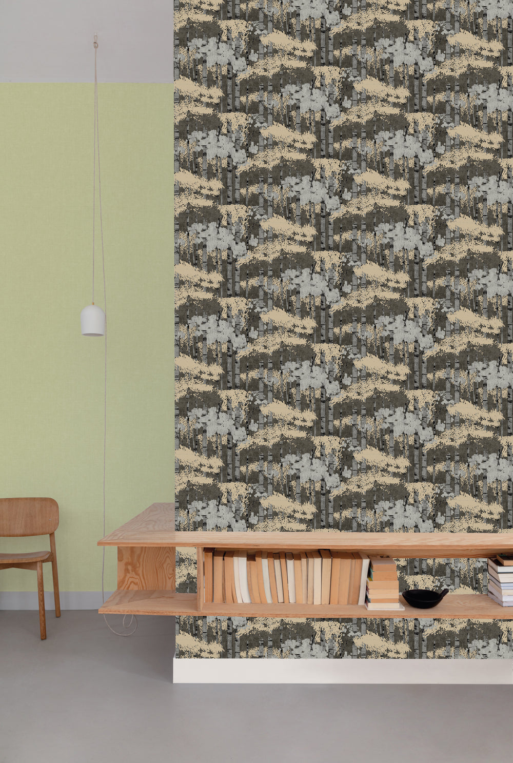 Black Forest Look Metallic Tropical Wallpaper R8879