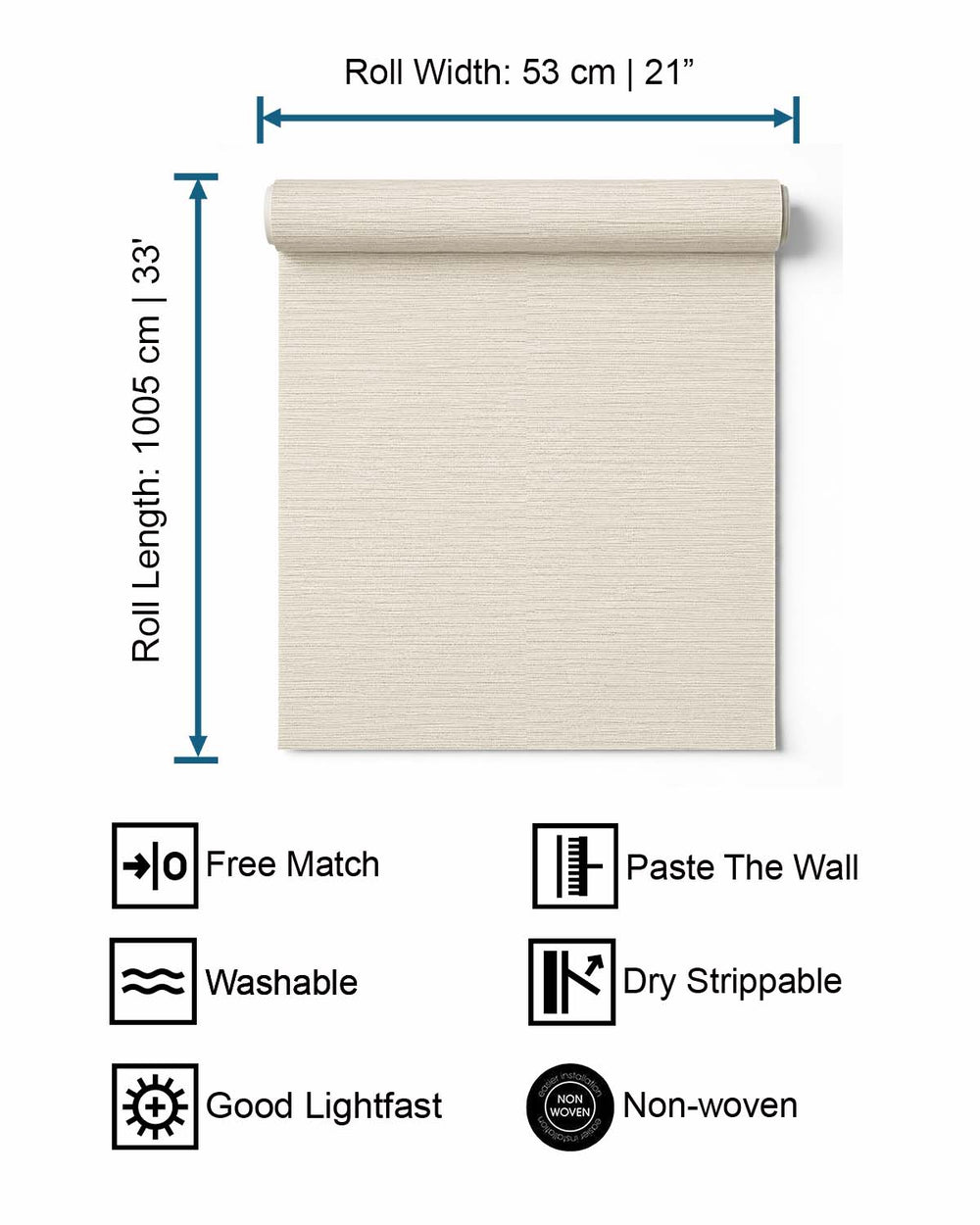 White Grasscloth Effect Textured Wallpaper R8885