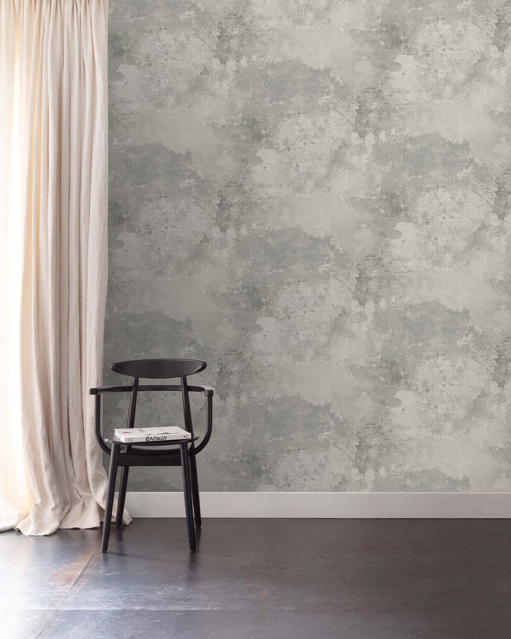 Grey Old Concrete Effect Textured Wallpaper R8892