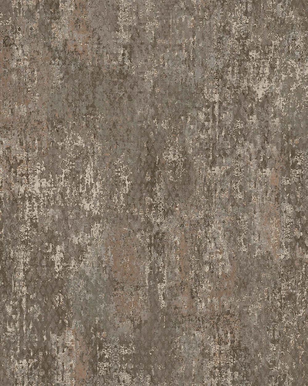Mocha Scratched Concrete Textured Wallpaper R8935