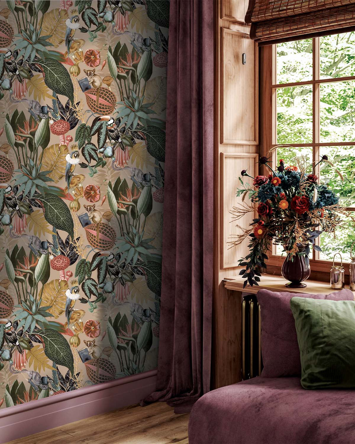 Gold A Tropical Soiree Wallpaper Wallpaper R8966