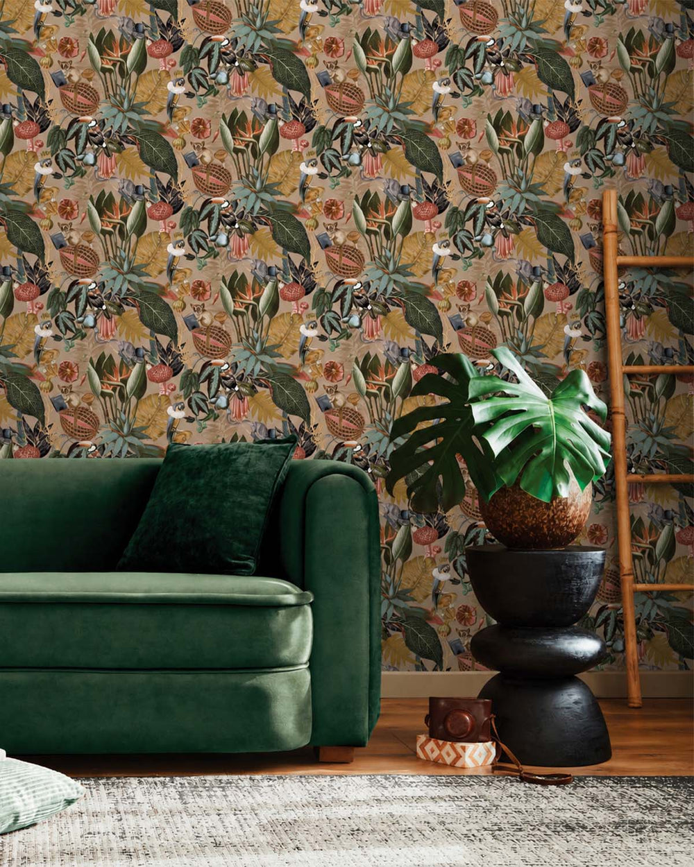 Gold A Tropical Soiree Wallpaper Wallpaper R8966