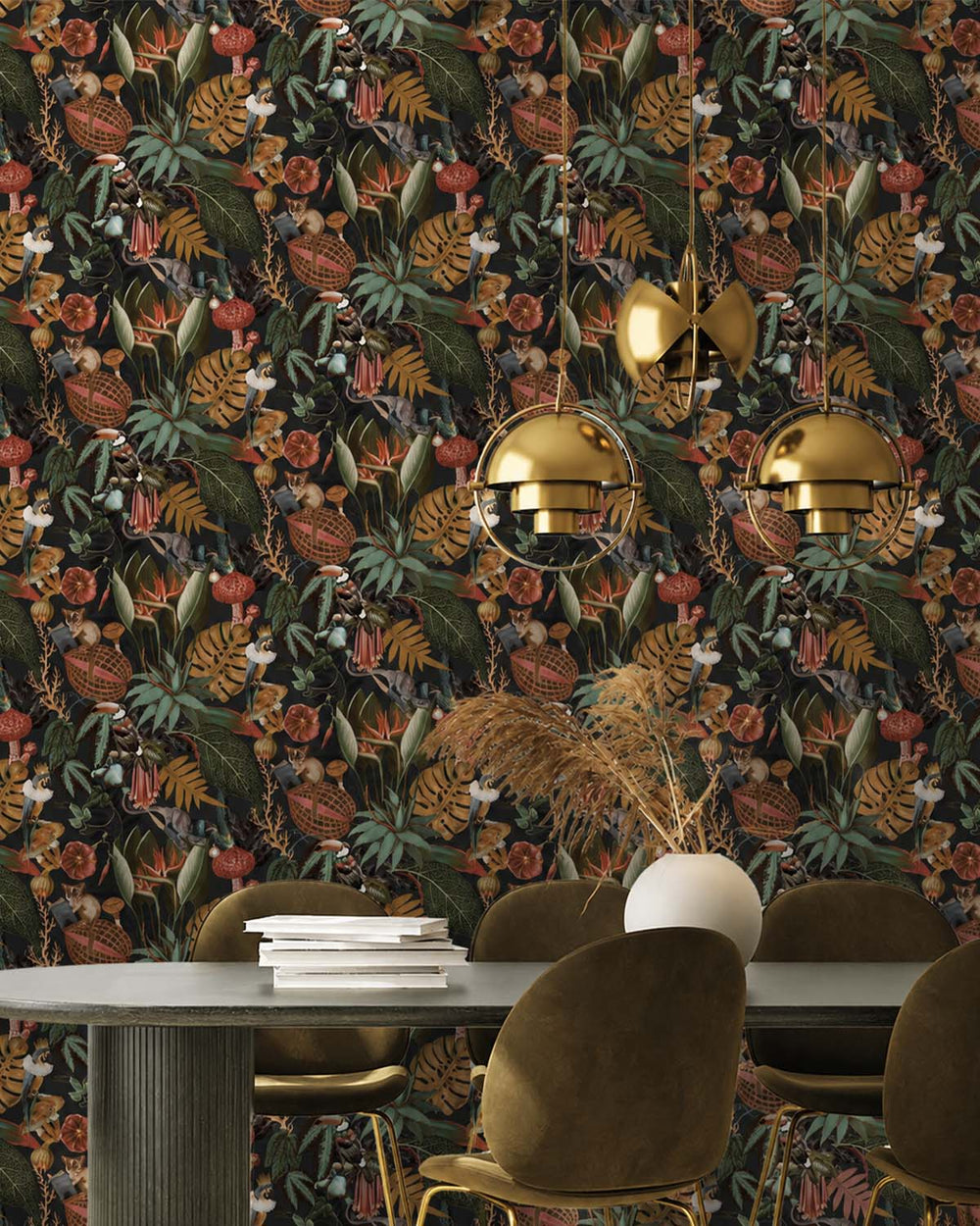 Black A Tropical Soiree Wallpaper R8967