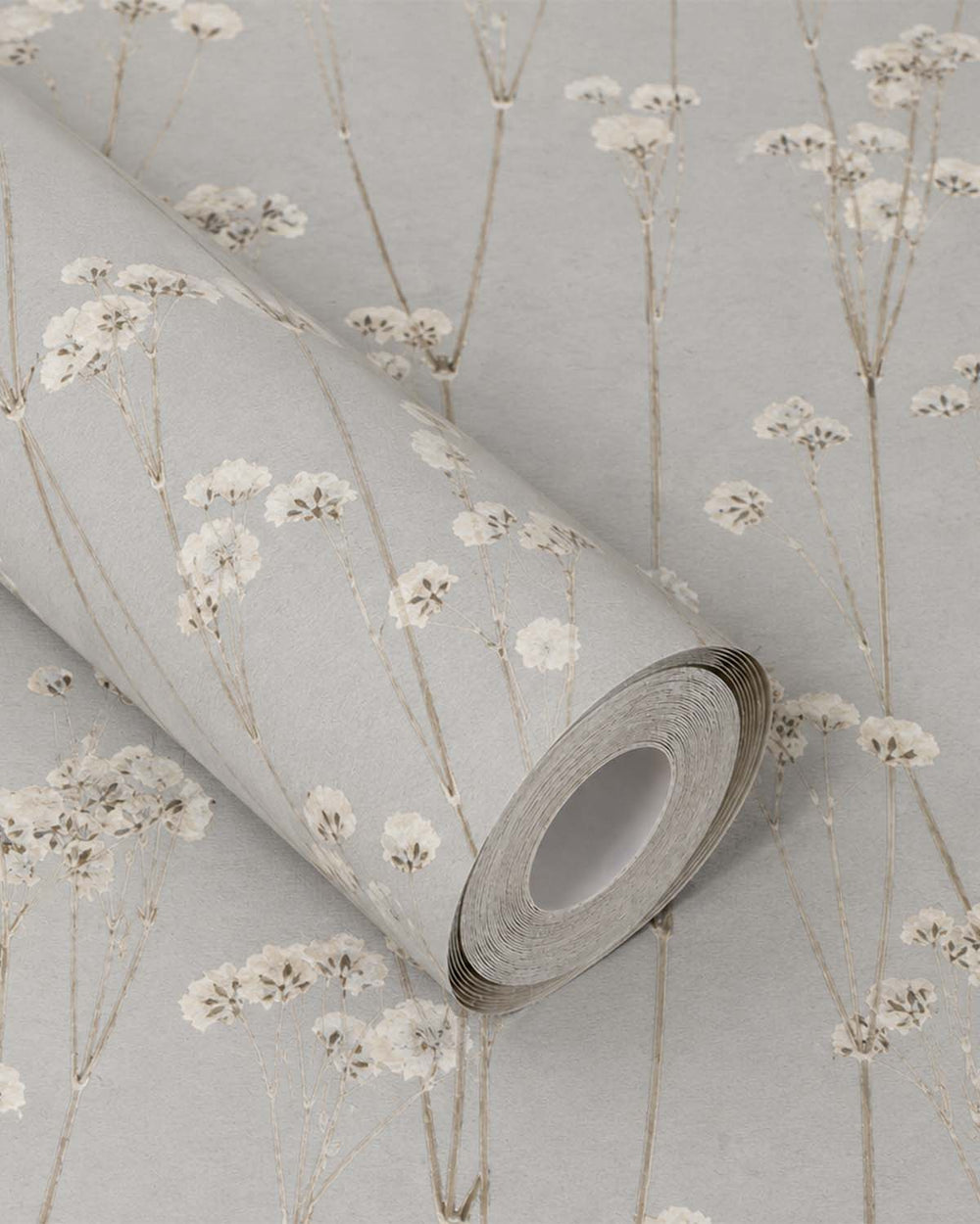 Cashmere Blue Minimalist Spry Floral Decoration  Wallpaper R9134