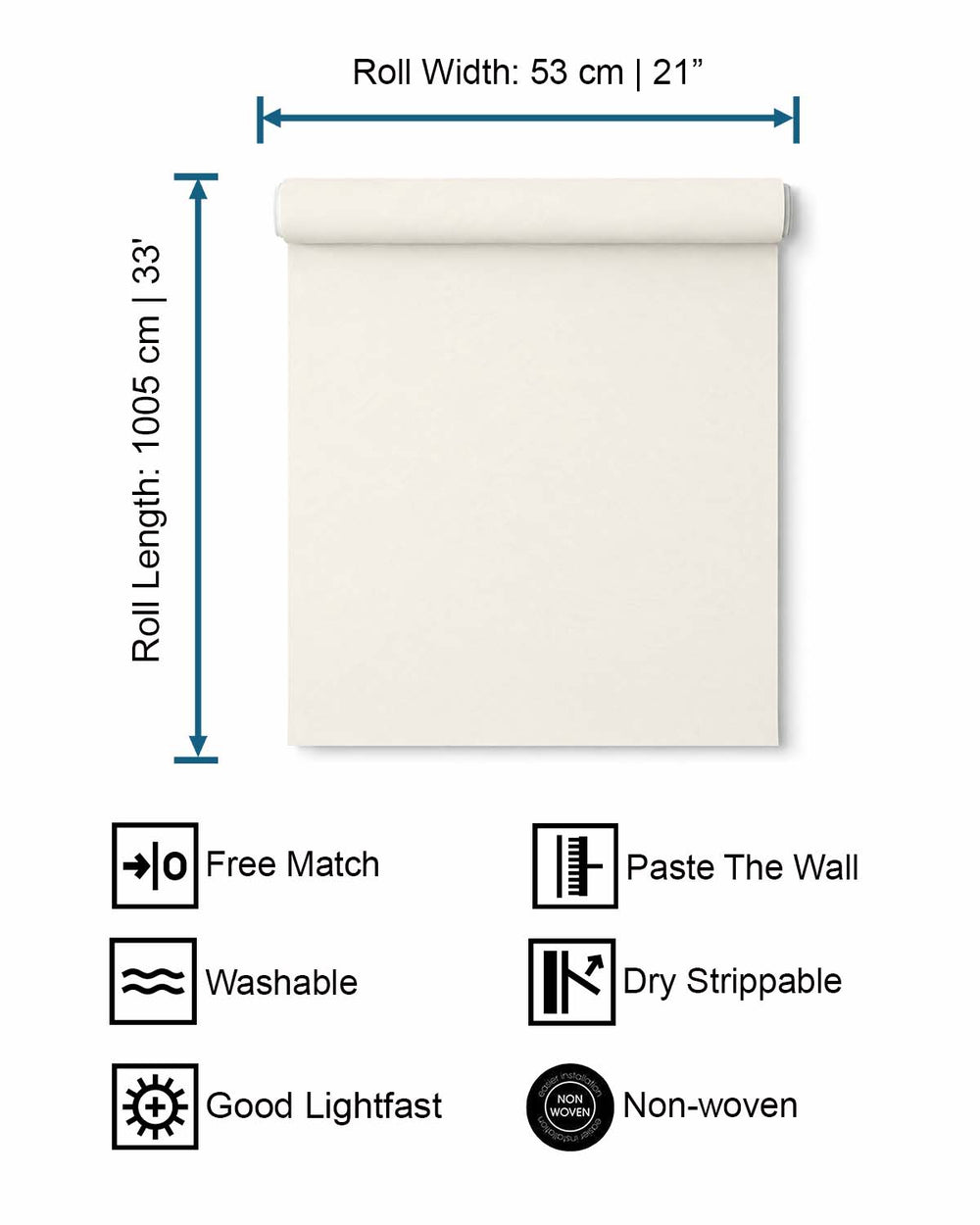 Bright White Simple Plain Wallpaper R9150