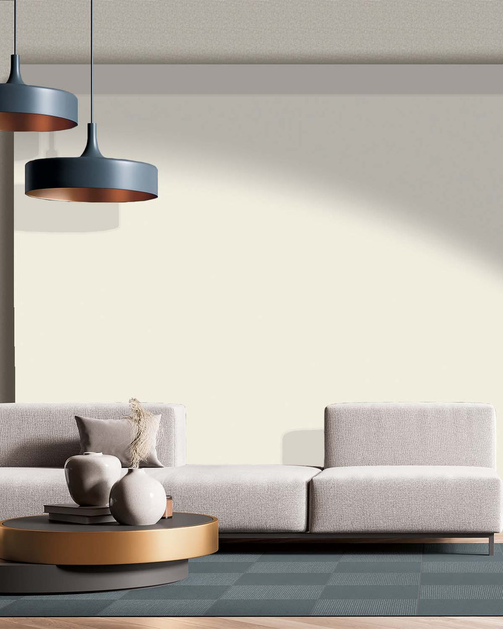 Lily White  Simple Plain Wallpaper R9151