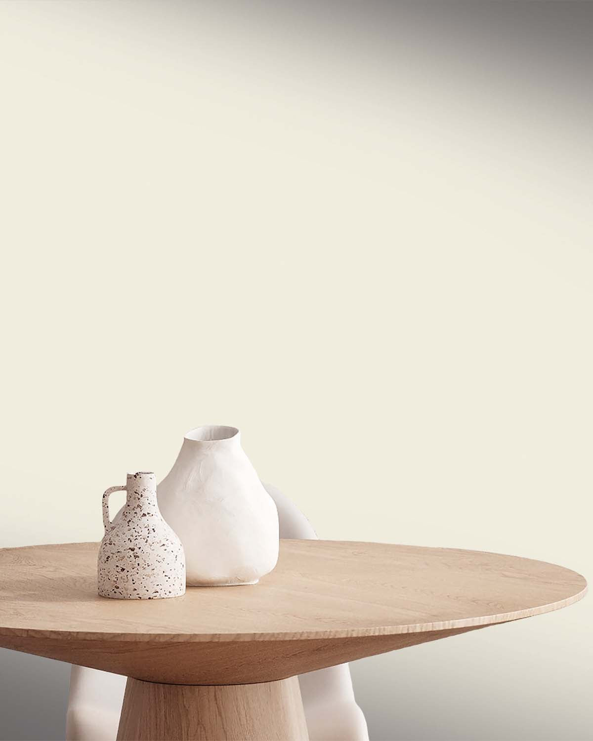 Lily White  Simple Plain Wallpaper R9151