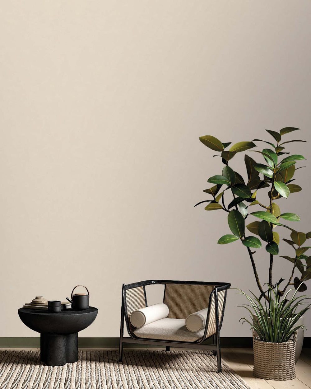 Sandy Ecru Simple Plain Wallpaper R9152