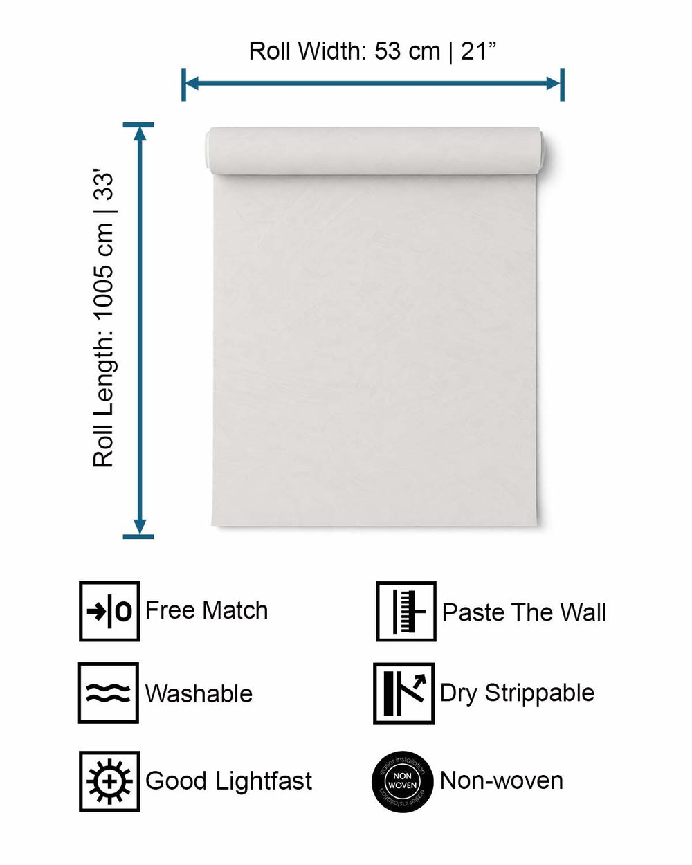 Pearl Blue Simple Plain Wallpaper R9153