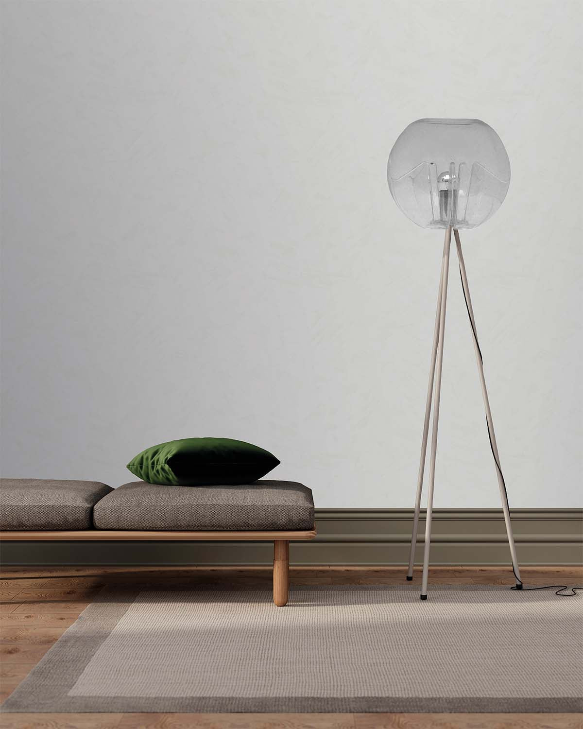 Pearl Blue Simple Plain Wallpaper R9153