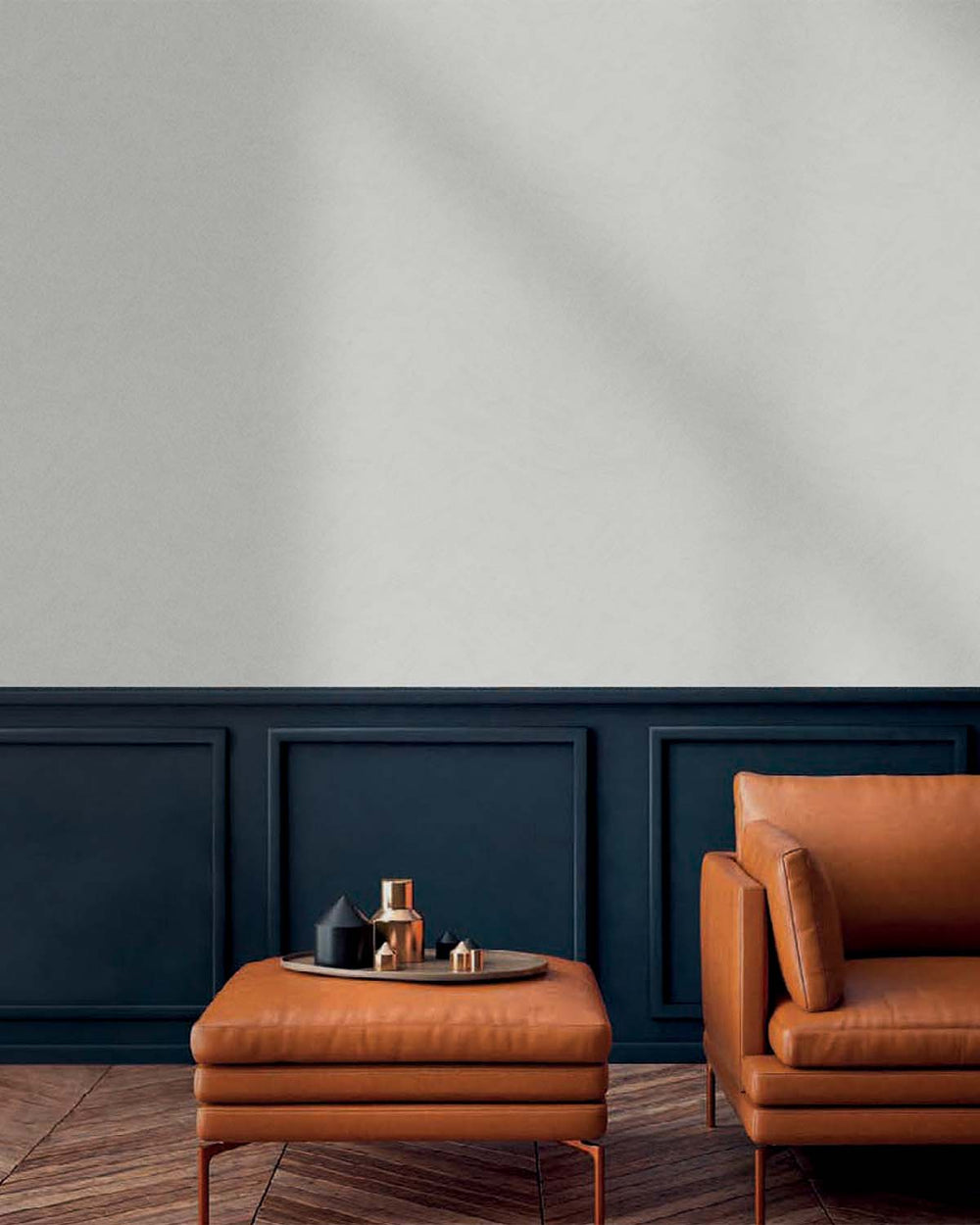 Pearl Blue Simple Plain Wallpaper R9153