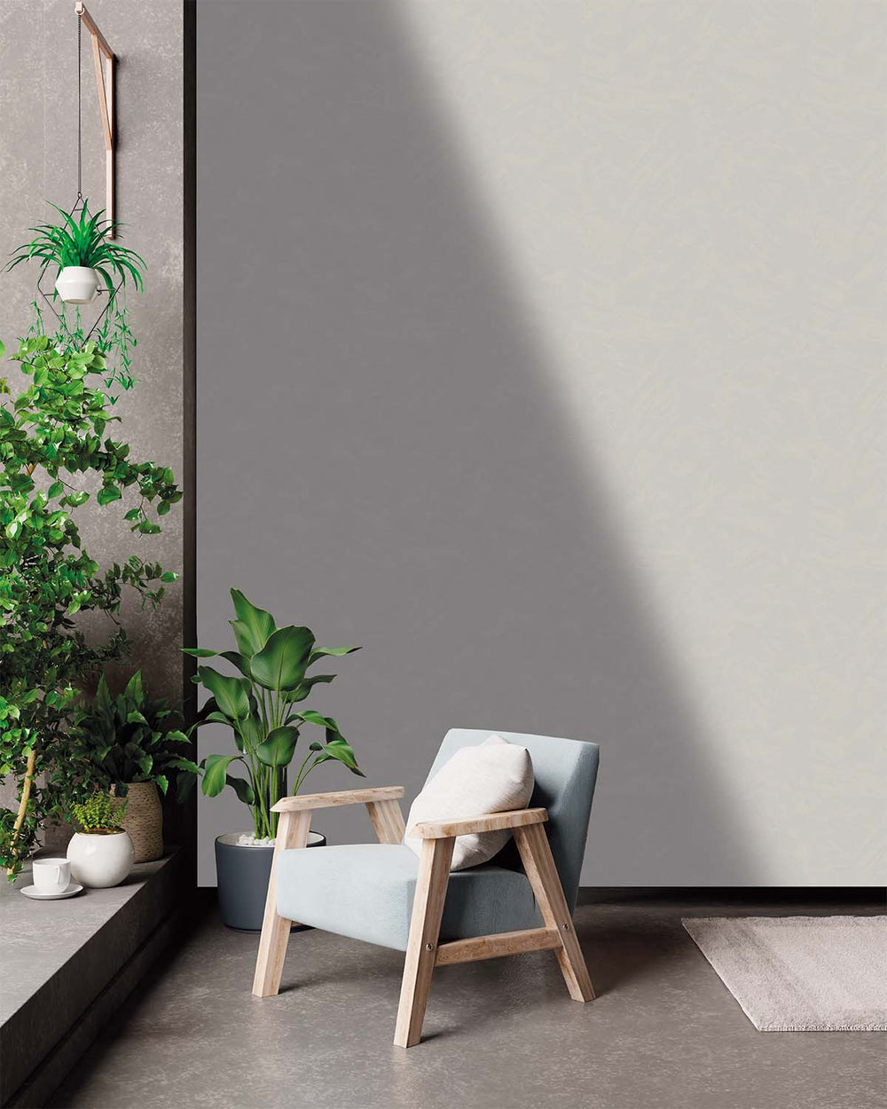 Gray Violet Simple Plain Wallpaper R9154