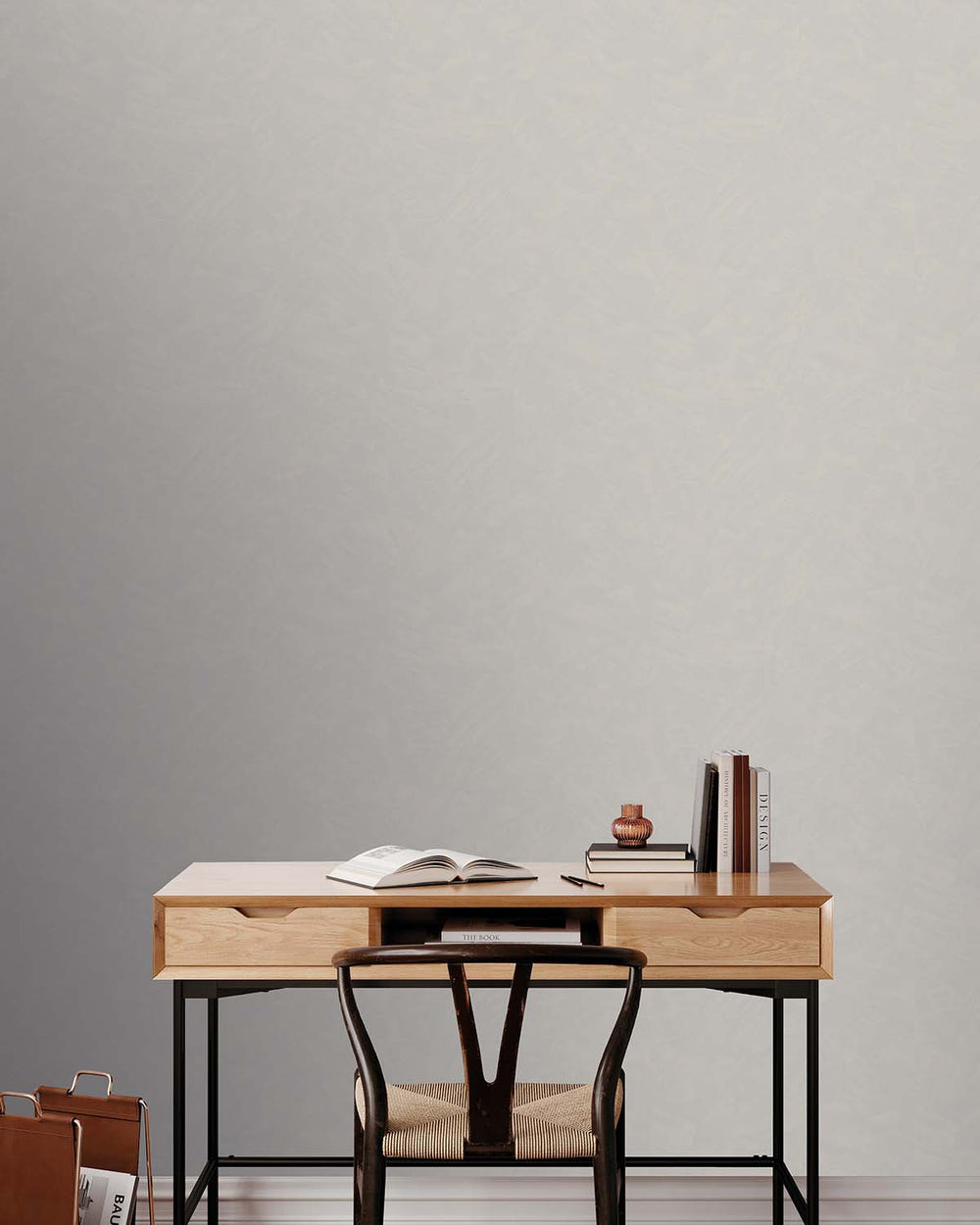 Gray Violet Simple Plain Wallpaper R9154
