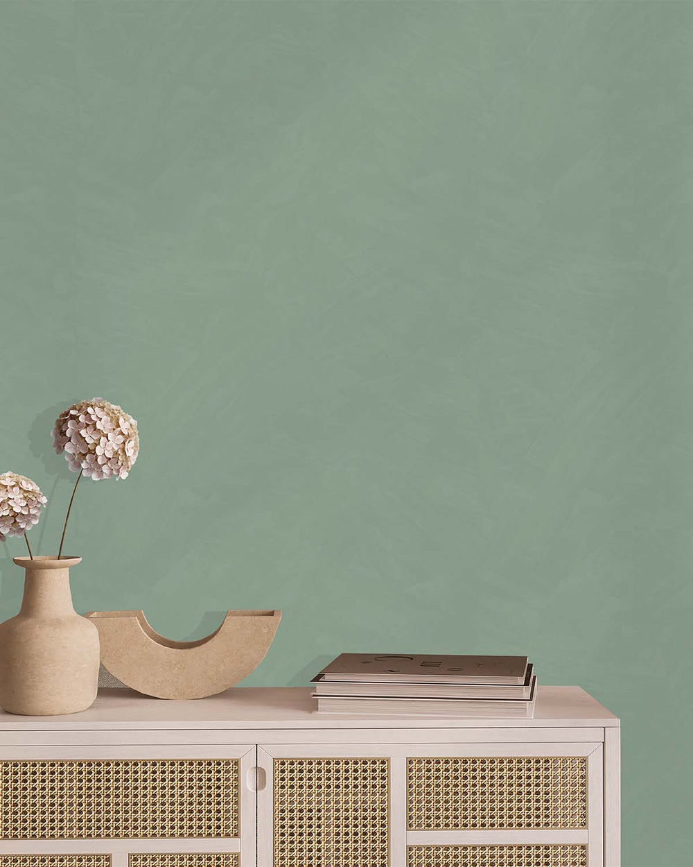 Sea Green Simple Plain Wallpaper R9162