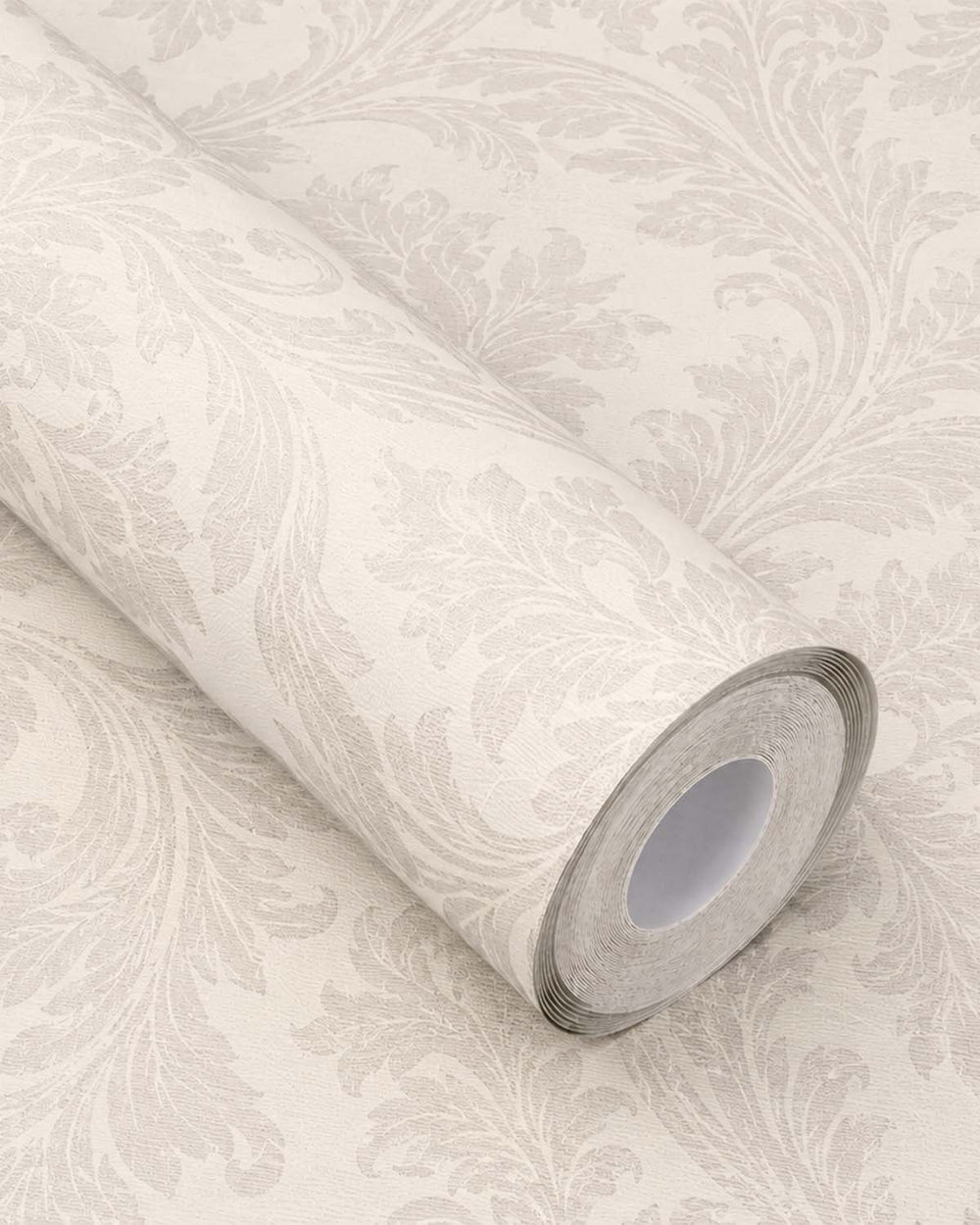 Taupe Classic Floral Damask Wallpaper R9206