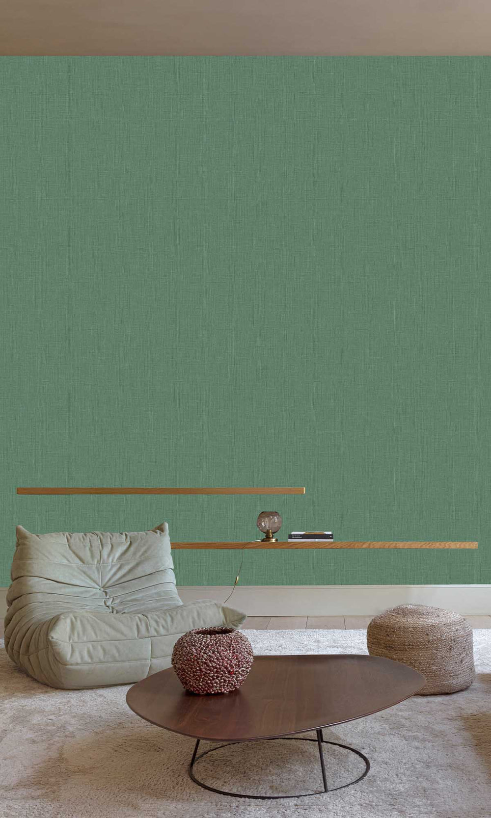 Blue Plain Textured Wallpaper R9235