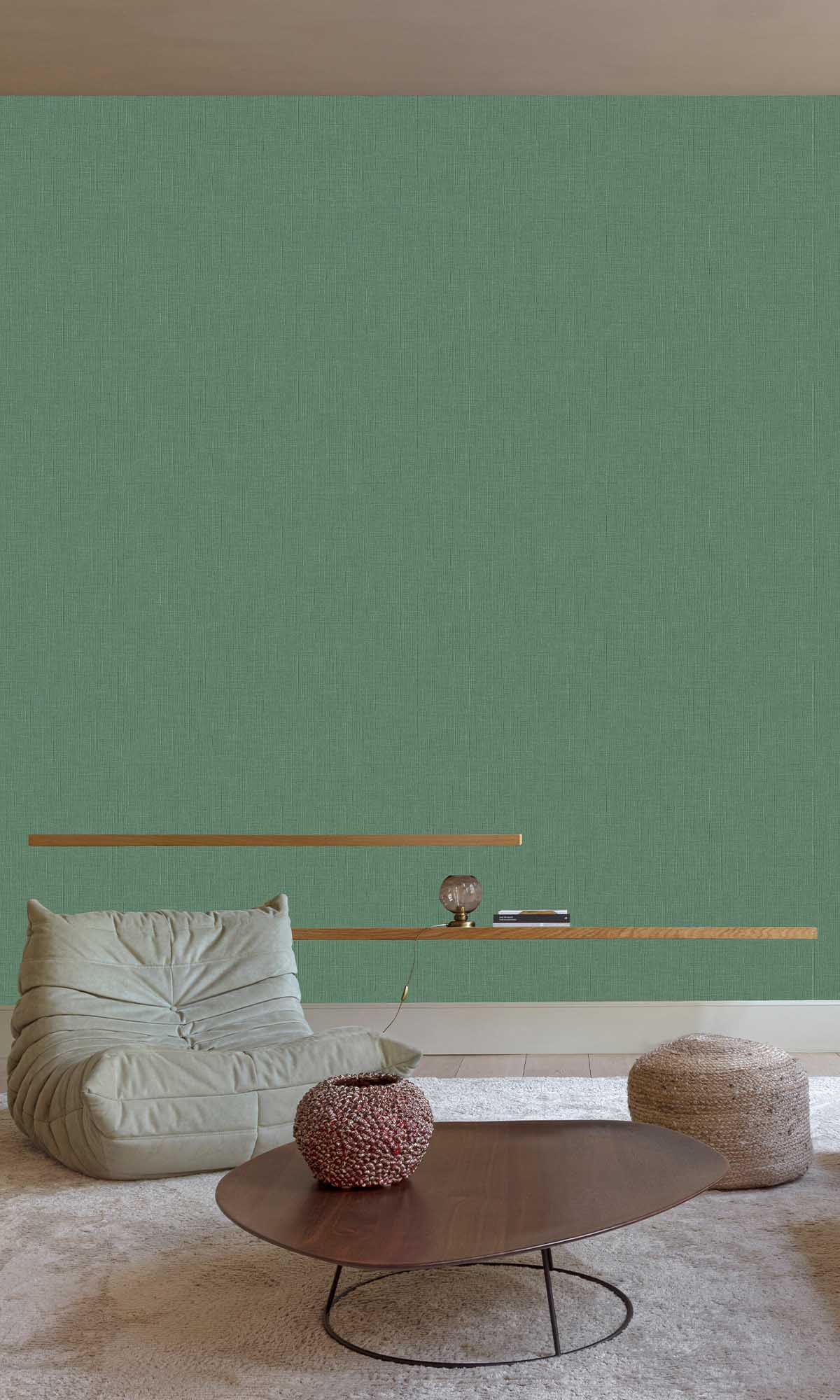 Blue Plain Textured Wallpaper R9235