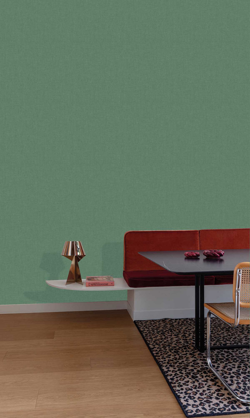 Blue Plain Textured Wallpaper R9235