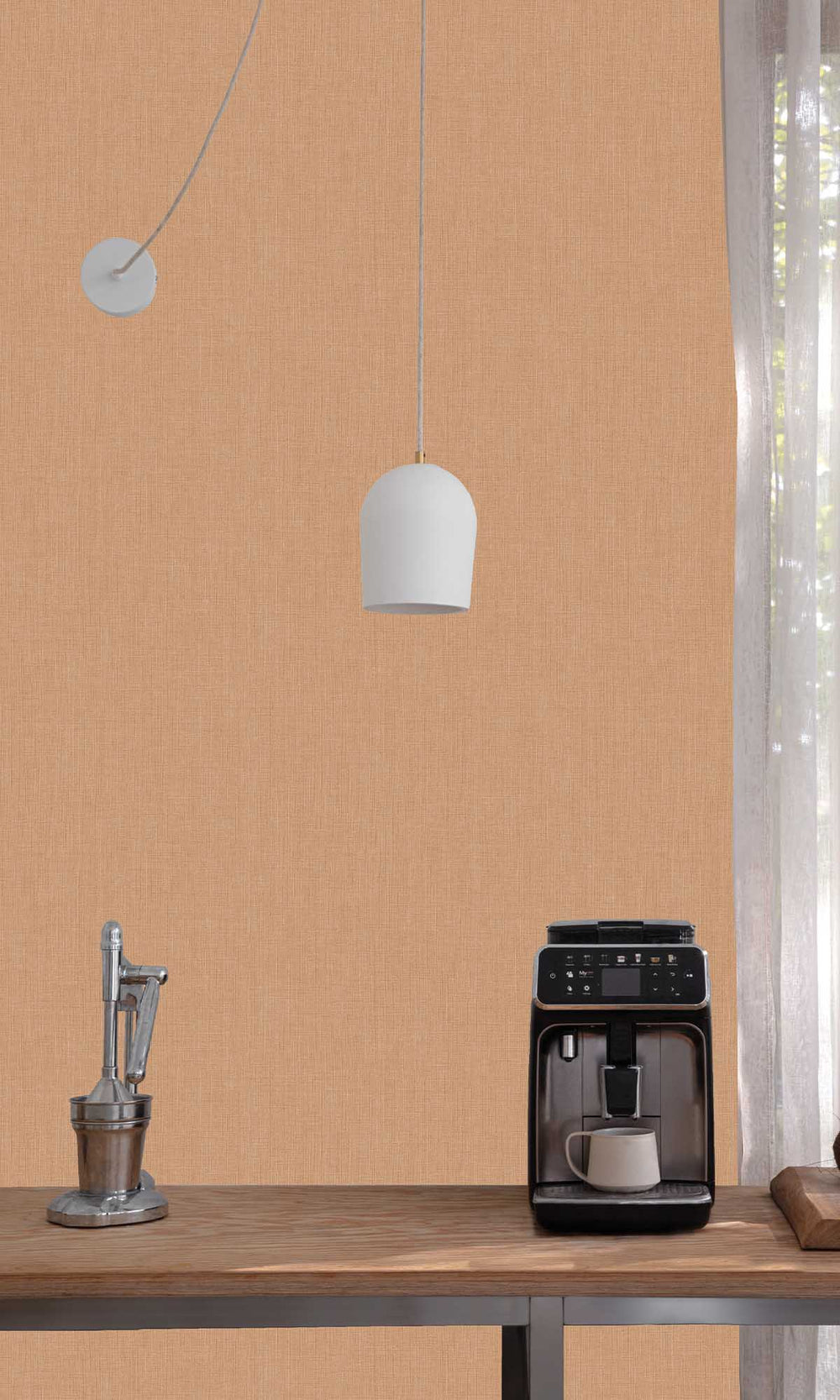Red Plain Textured Wallpaper R9236