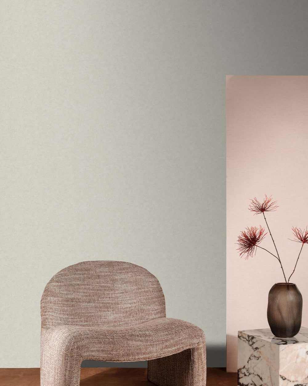 Beige Natural Plain Wallpaper R9250
