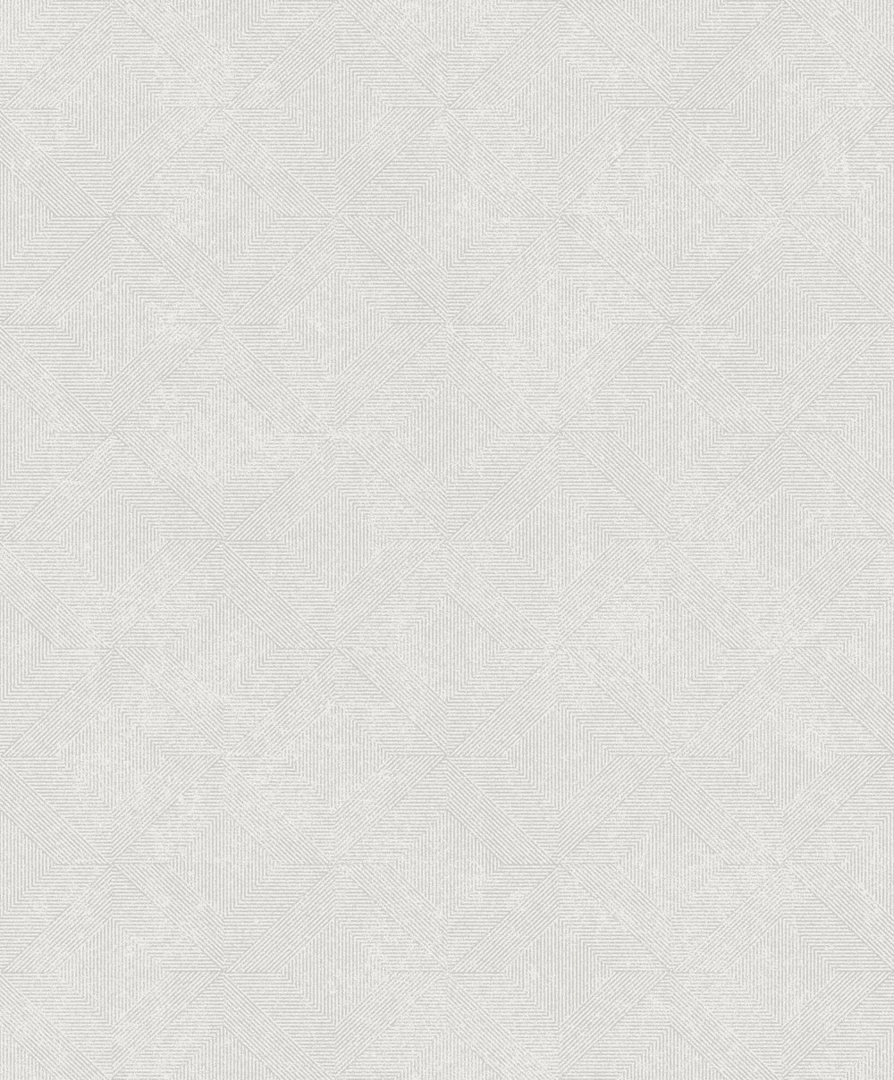 Light Grey Soft Diamond Geometric Wallpaper R9289