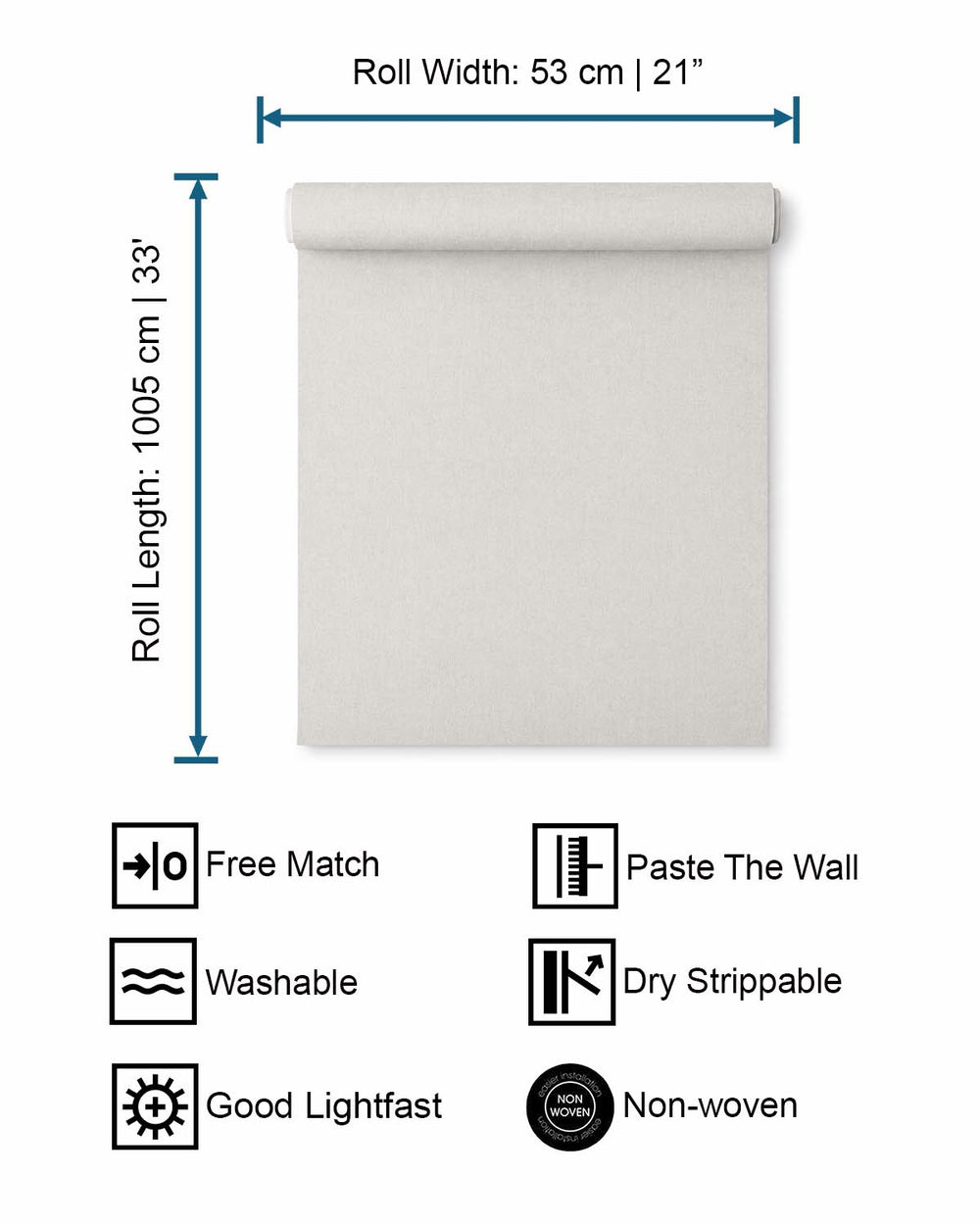 Grey Simple Plain Wallpaper R9308