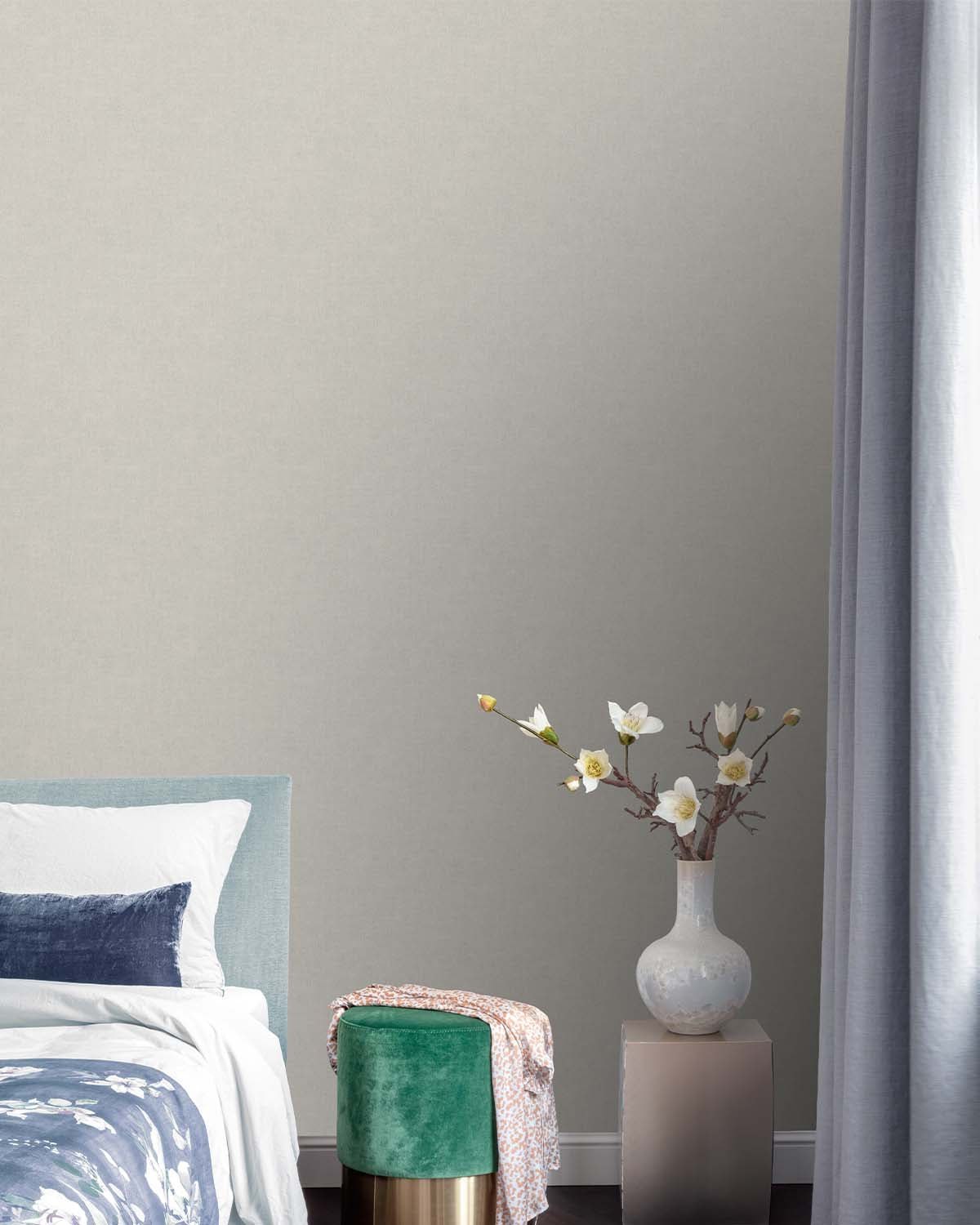 Grey Simple Plain Wallpaper R9308