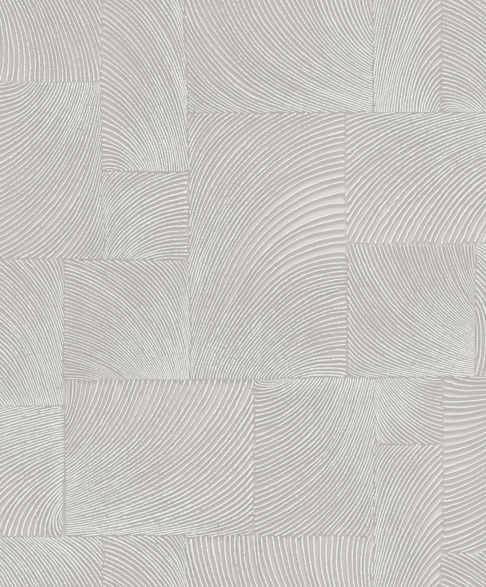 Grey Abstract Geometric Waves Wallpaper R9318