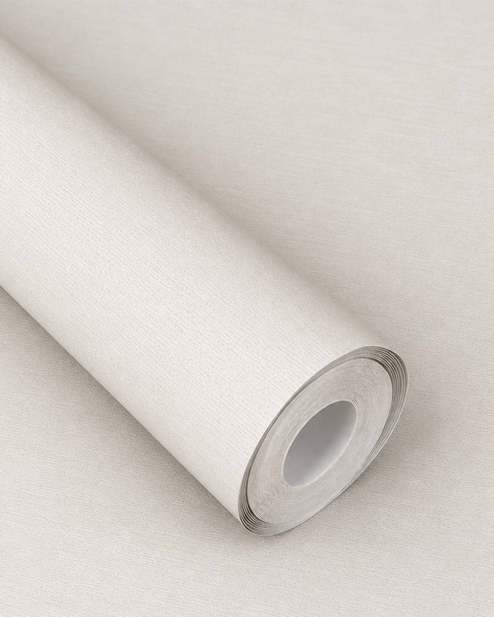 White Plain Textile Wallpaper R9325