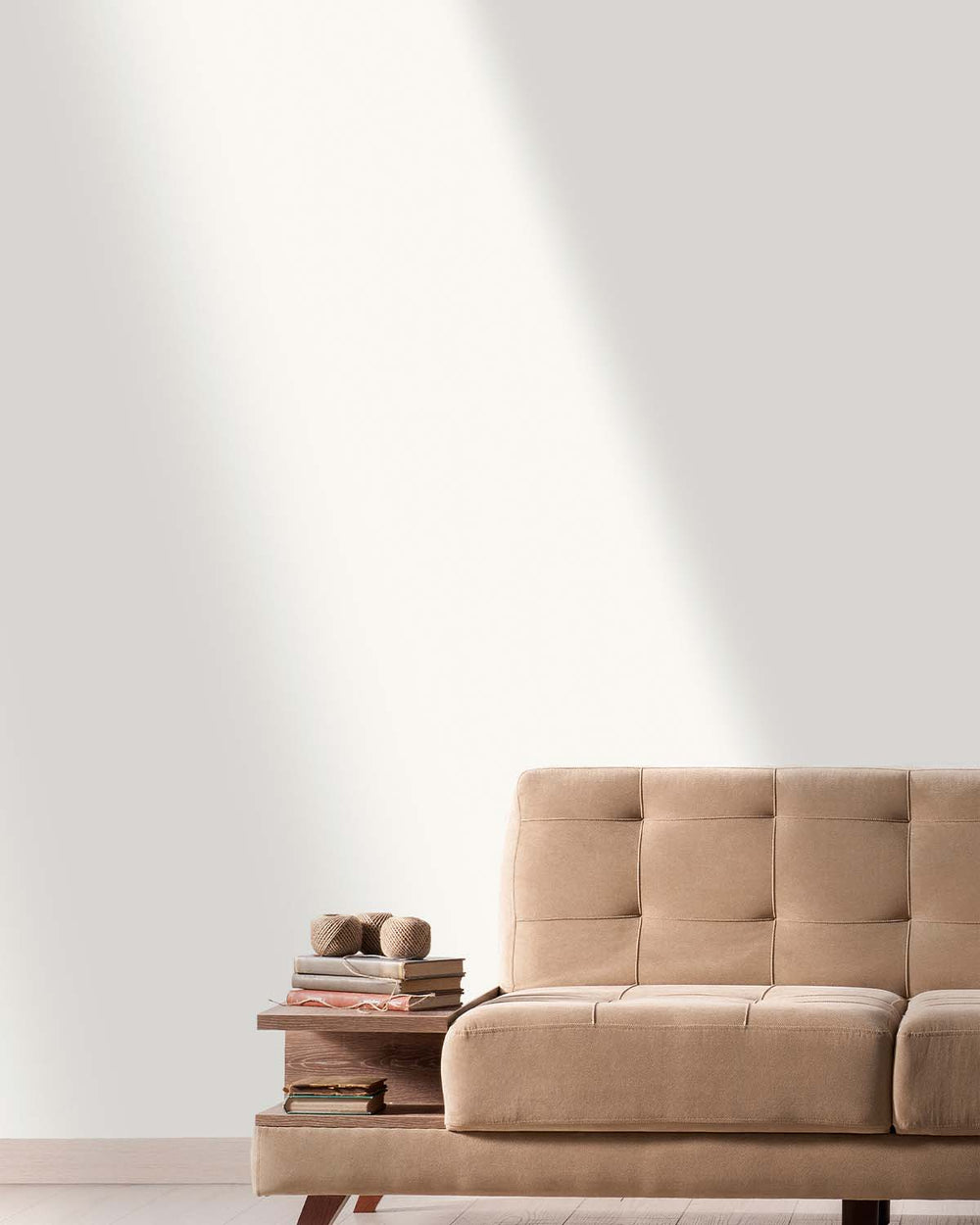 White Plain Textile Wallpaper R9325