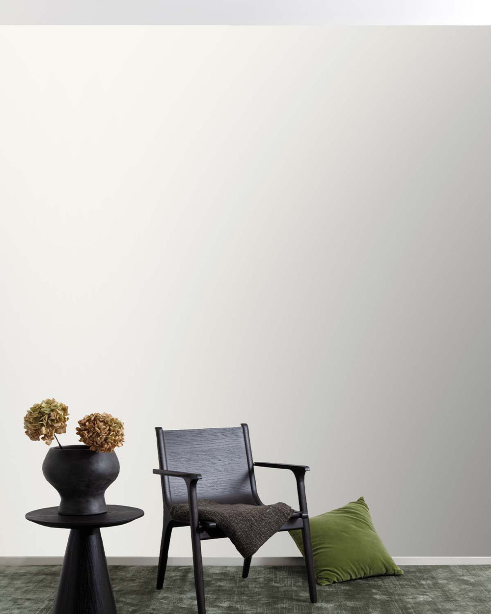 White Plain Textile Wallpaper R9325