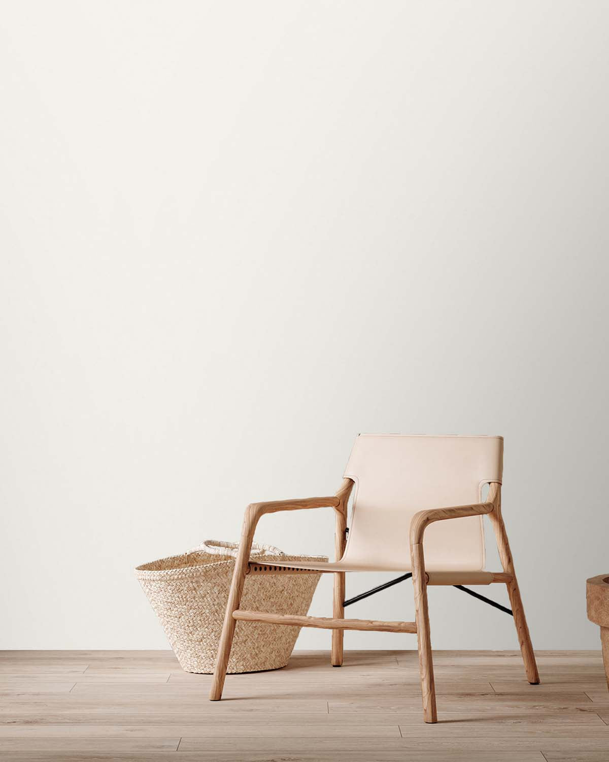 White Concrete Plain Wallpaper R9341