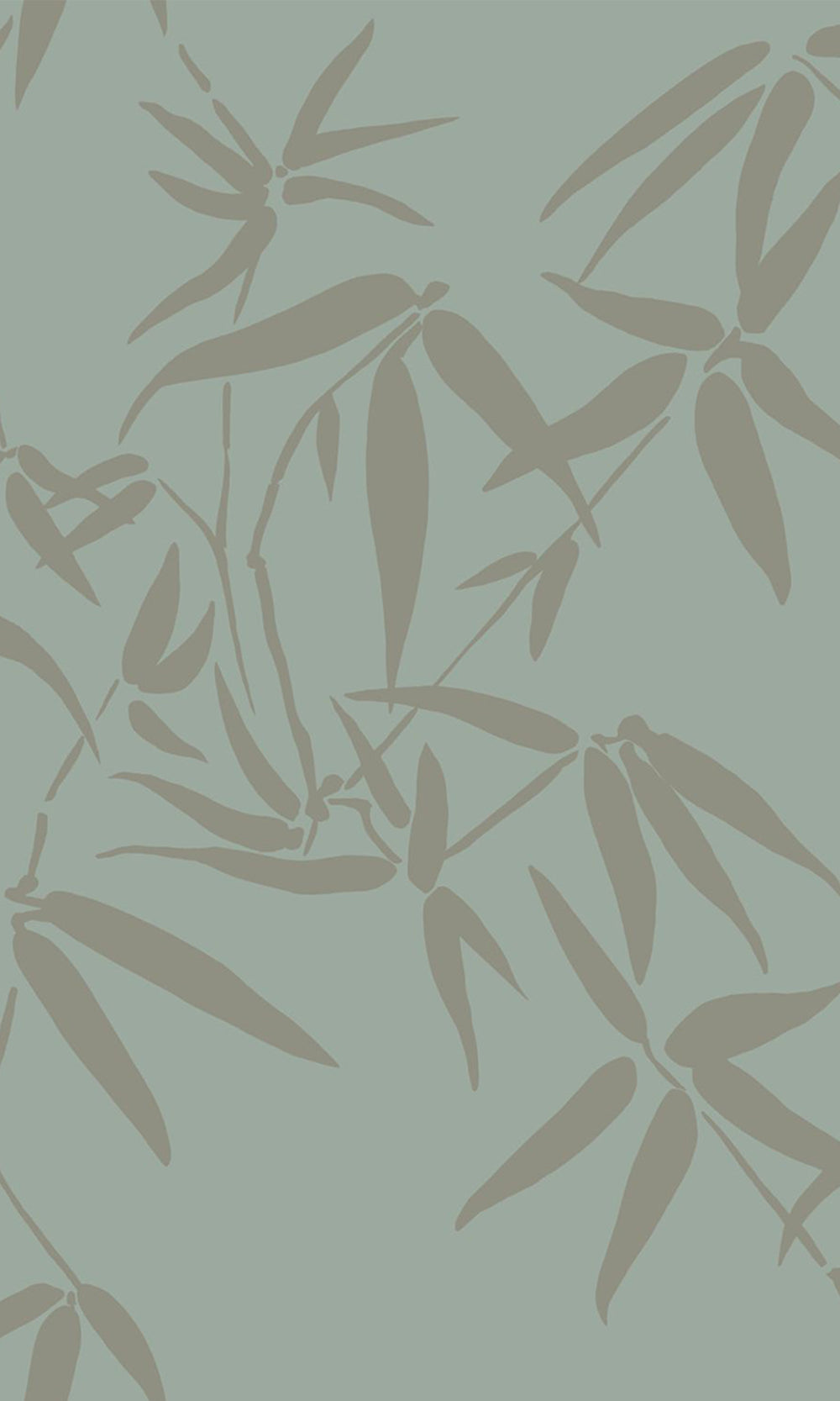 Green Bamboo Leaves Wallpaper R9371