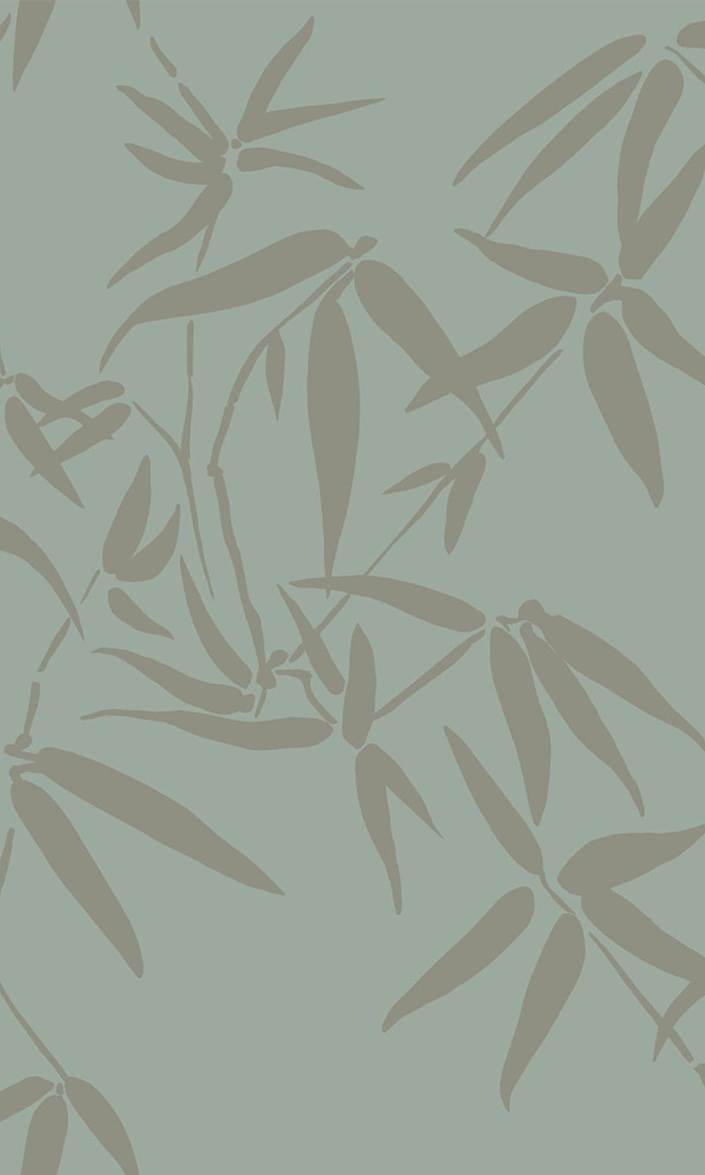 Green Bamboo Leaves Wallpaper R9371