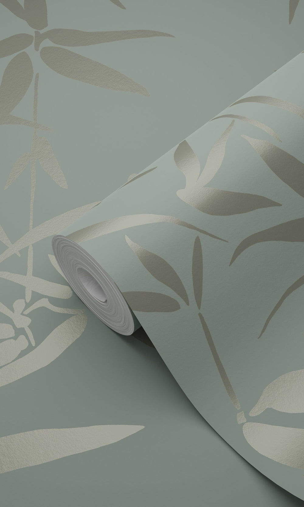 Green Bamboo Leaves Wallpaper R9371