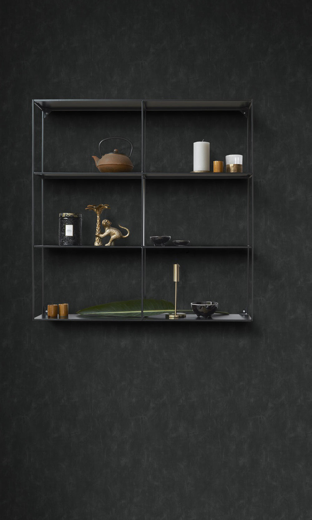 Black Plain With Painterly Effect Wallpaper R9412