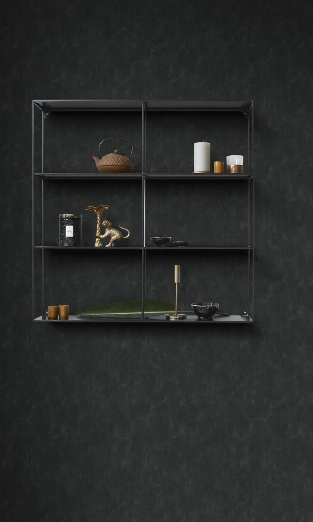 Black Plain With Painterly Effect Wallpaper R9412