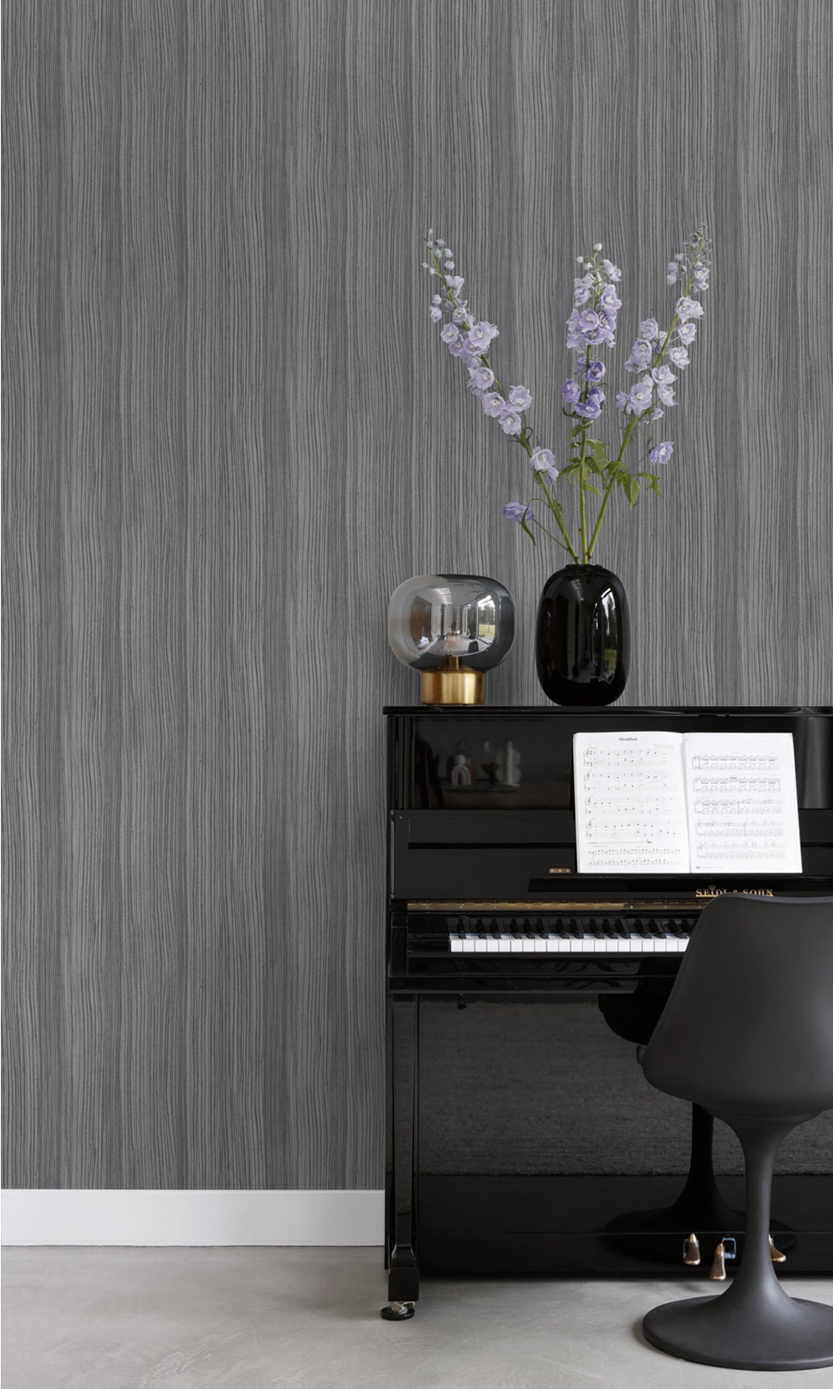 Taupe Urban Funky Stripes Wallpaper R9454