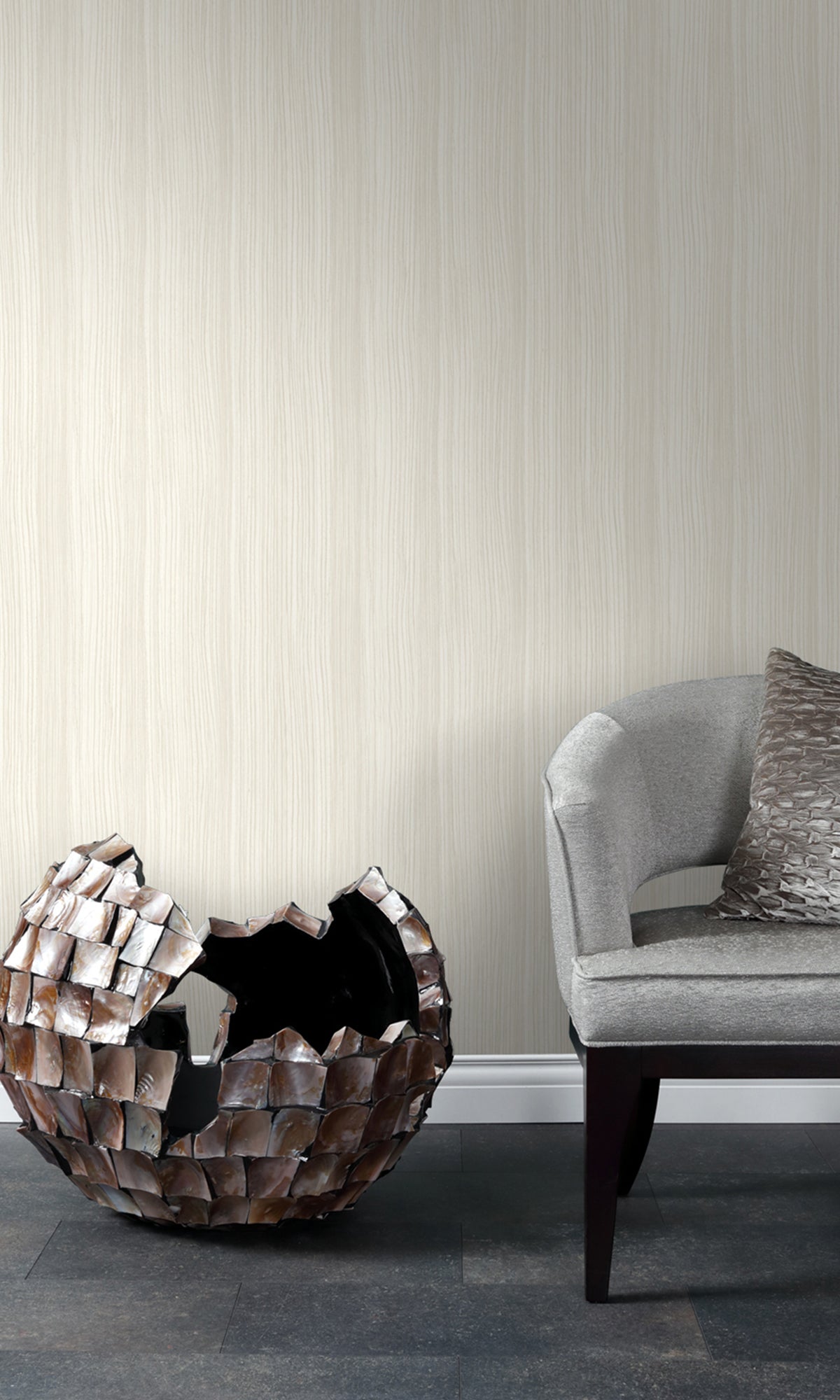 Offwhite Urban Funky Stripes Wallpaper R9455