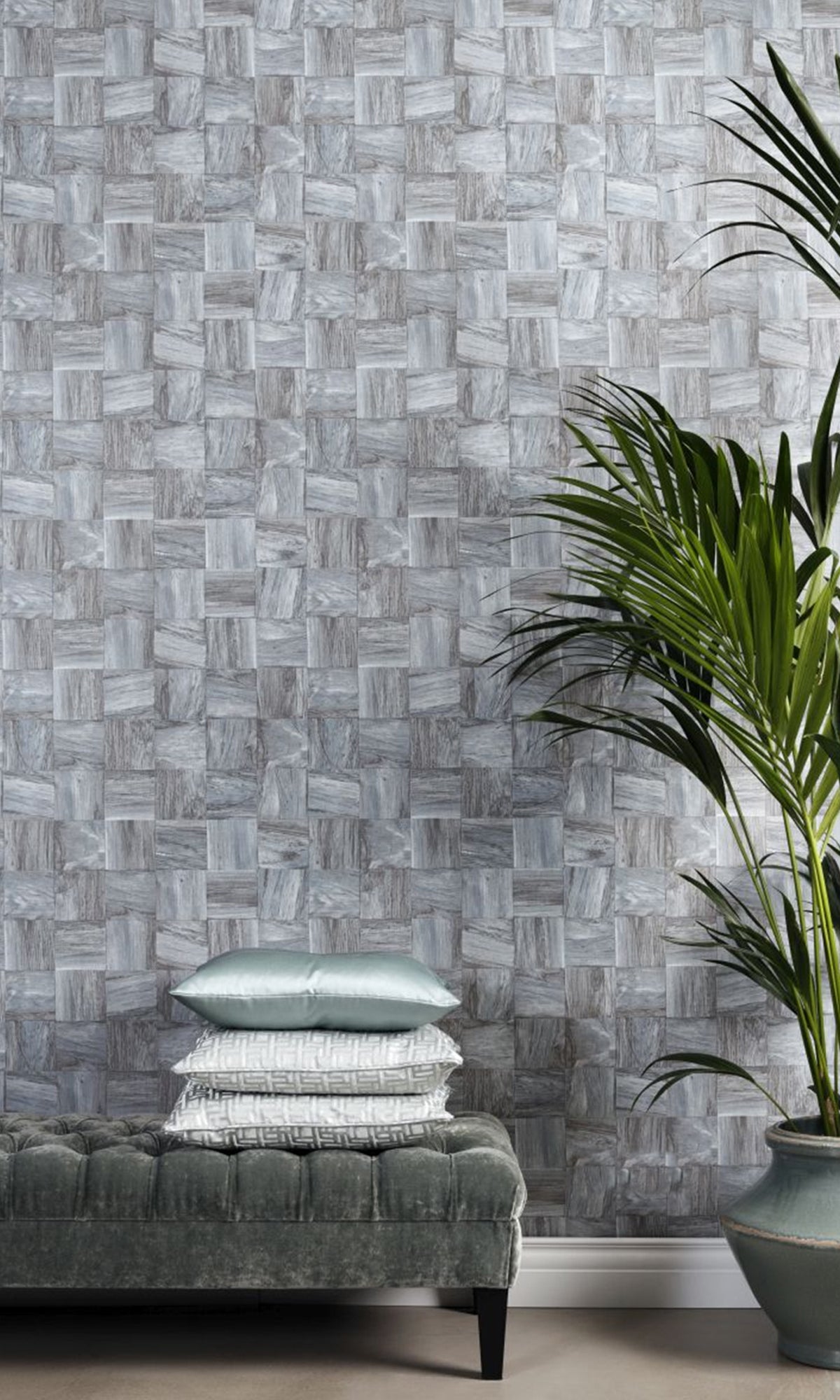 Pale Gray Matières - Scrap Woods Wallpaper R9456