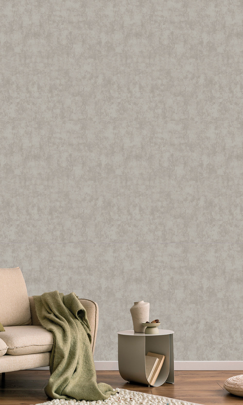 Velvet Grey Abstract Plain Textured Wallpaper R9480