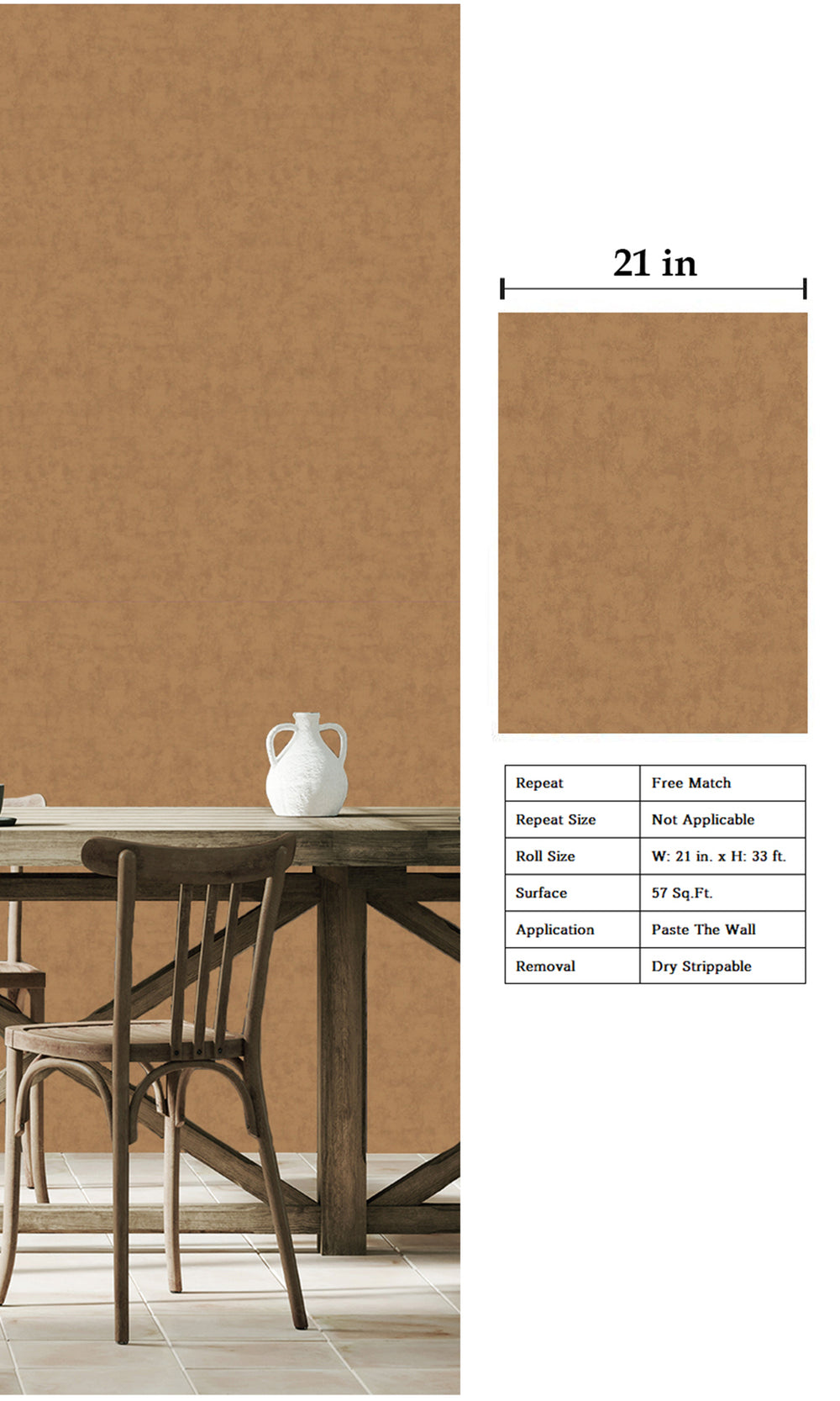 Velvet Ochre Abstract Plain Textured Wallpaper R9481