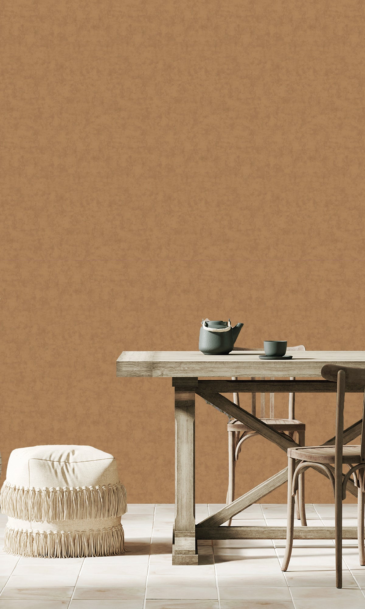 Velvet Ochre Abstract Plain Textured Wallpaper R9481