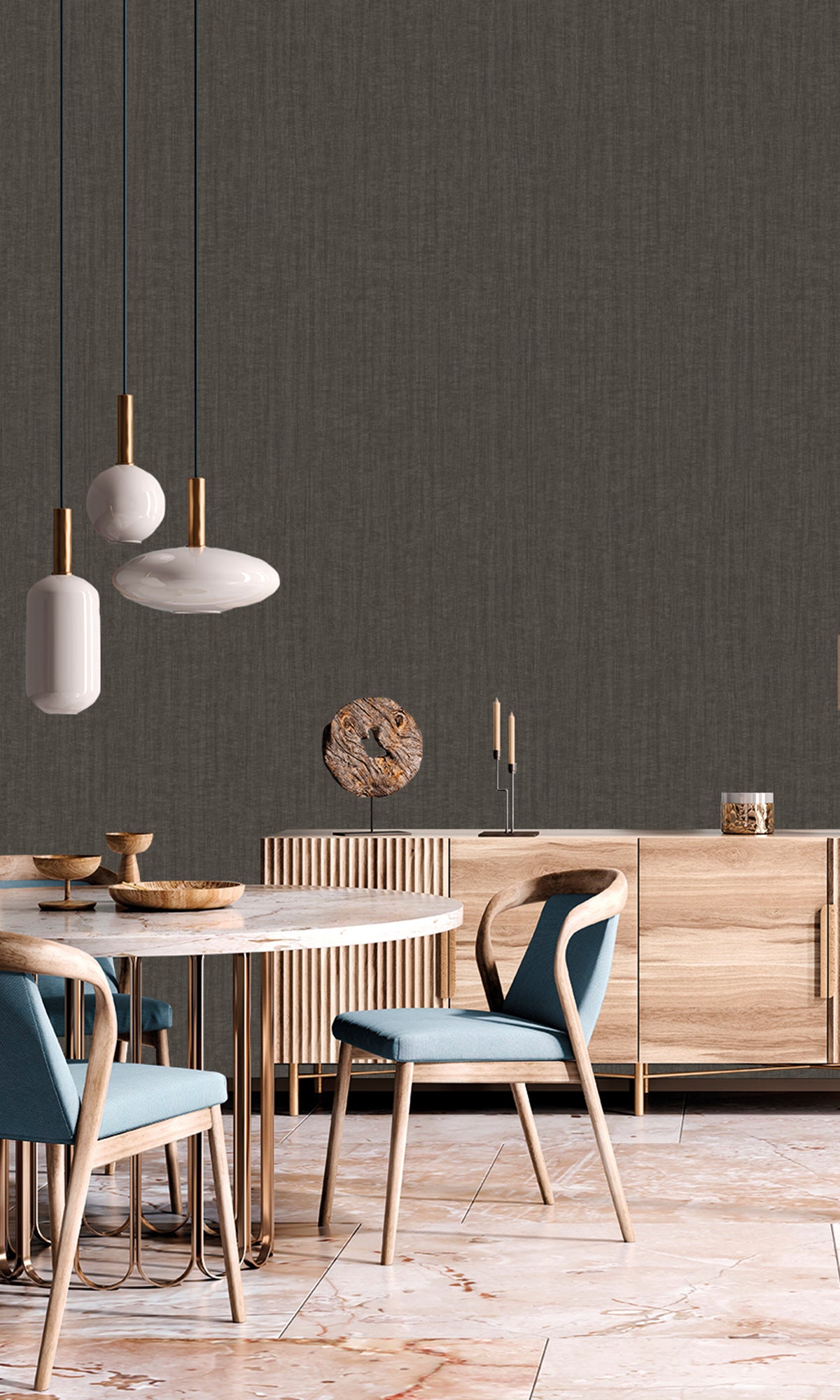 Dark Grey Abstract Plain Textured Wallpaper R9489