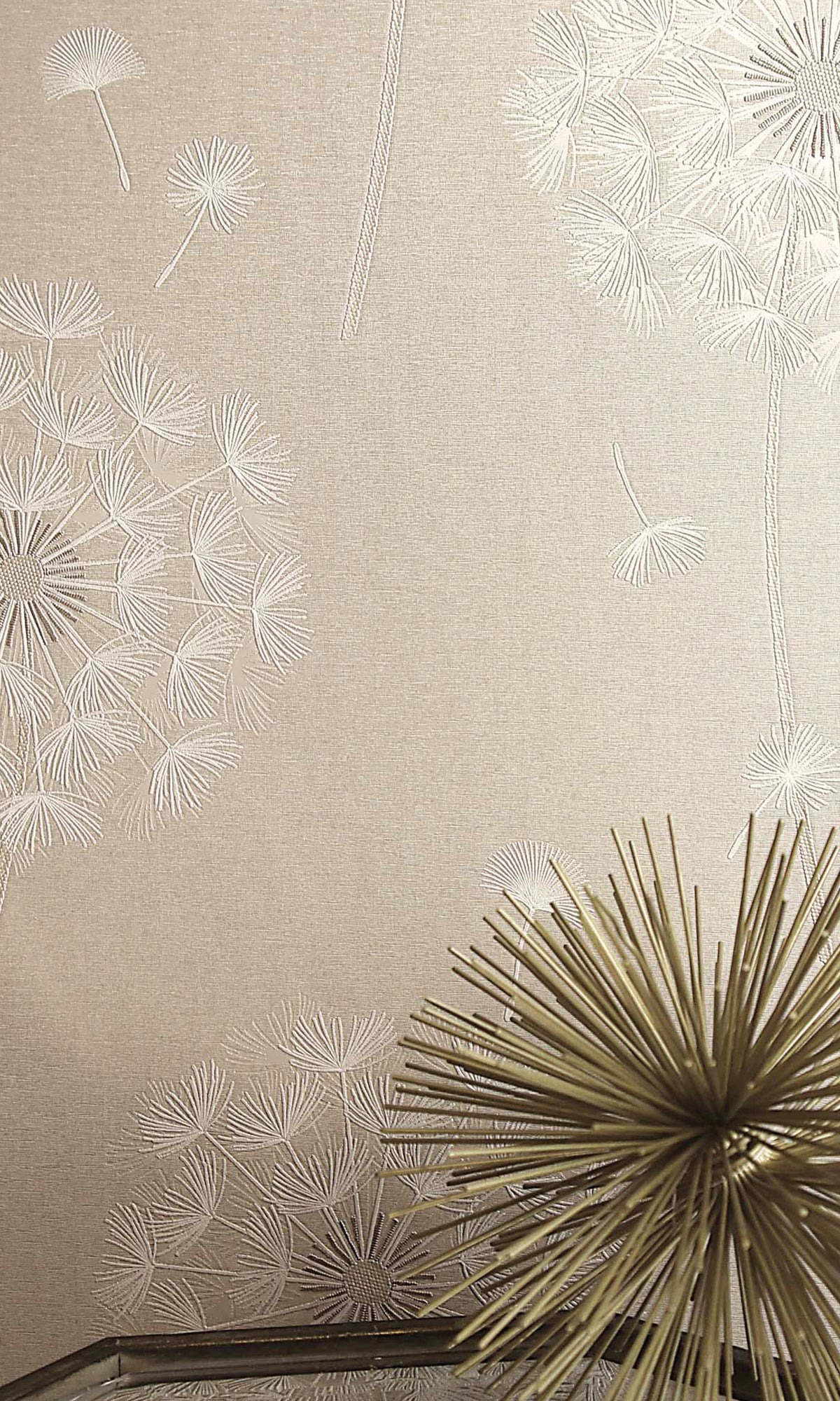 whimsical dandelion, dandelion head, cream wallpaper, Timeless elegance, Eleganza Wallpaper Collection, Eleganza Collection, Can be used for commercial spaces, Paper Substrate, New Arrivals, Paste the Paper, Scrubbable, Good Lightfastness, Peelable, Interior designers’ choice, Bedroom Wallpaper, Living Room Wallpaper, Hallway Wallpaper, Dining Room Wallpaper, Children's Room Wallpaper, Study Room Wallpaper, Home Office Wallpaper, Powder Room Wallpaper, Foyer Wallpaper, Home Wallpaper, Home Wallcovering, Wal