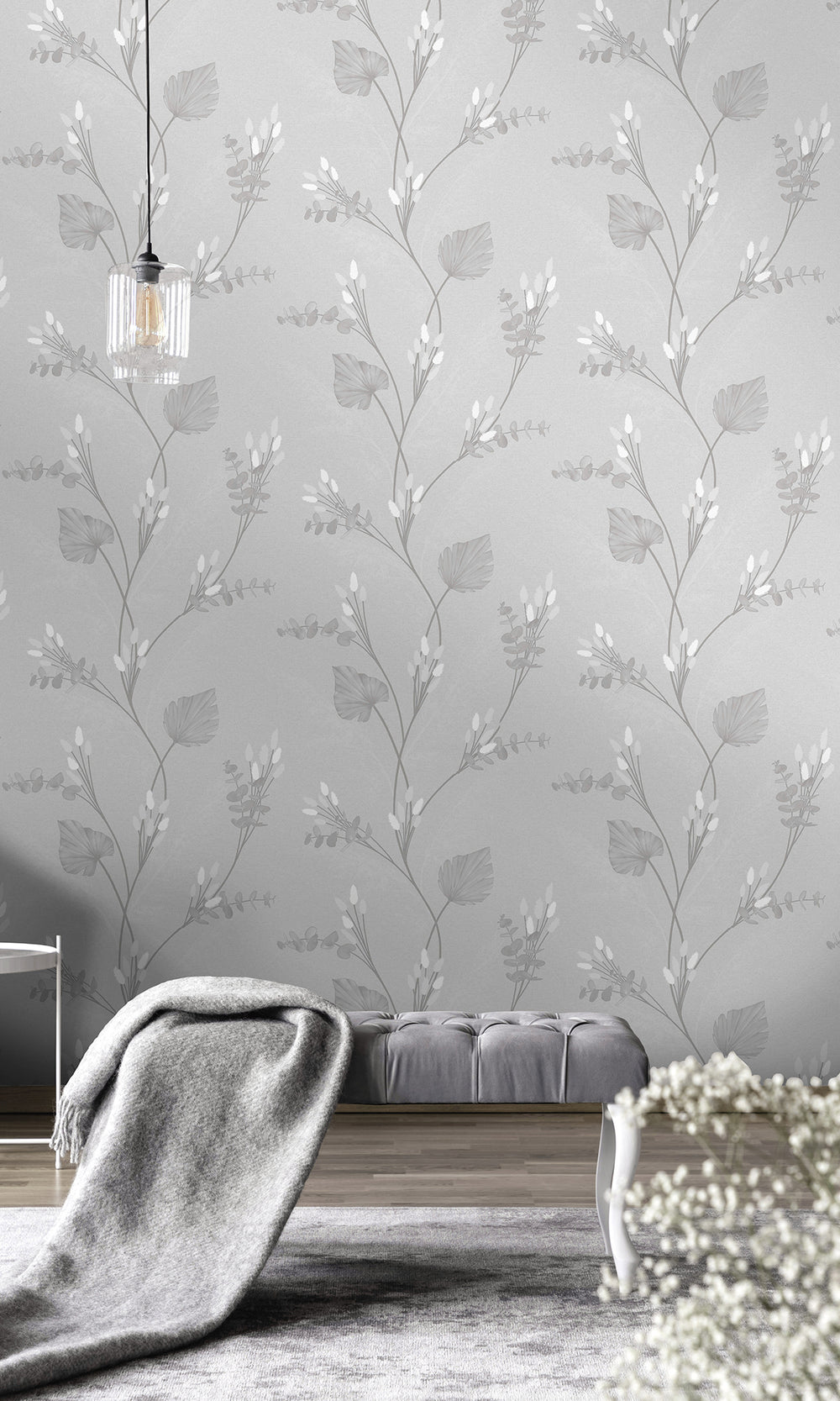 grey wallpaper, bunny tails wallpaper, pampas grass wallpaper, botanical wallpaper, Timeless elegance, Eleganza Wallpaper Collection, Eleganza Collection, Can be used for commercial spaces, Paper Substrate, New Arrivals, Paste the Paper, Scrubbable, Good Lightfastness, Peelable, Interior designers‚Äô choice, Bedroom Wallpaper, Living Room Wallpaper, Hallway Wallpaper, Dining Room Wallpaper, Children's Room Wallpaper, Study Room Wallpaper, Home Office Wallpaper, Powder Room Wallpaper, Foyer Wallpaper, Home
