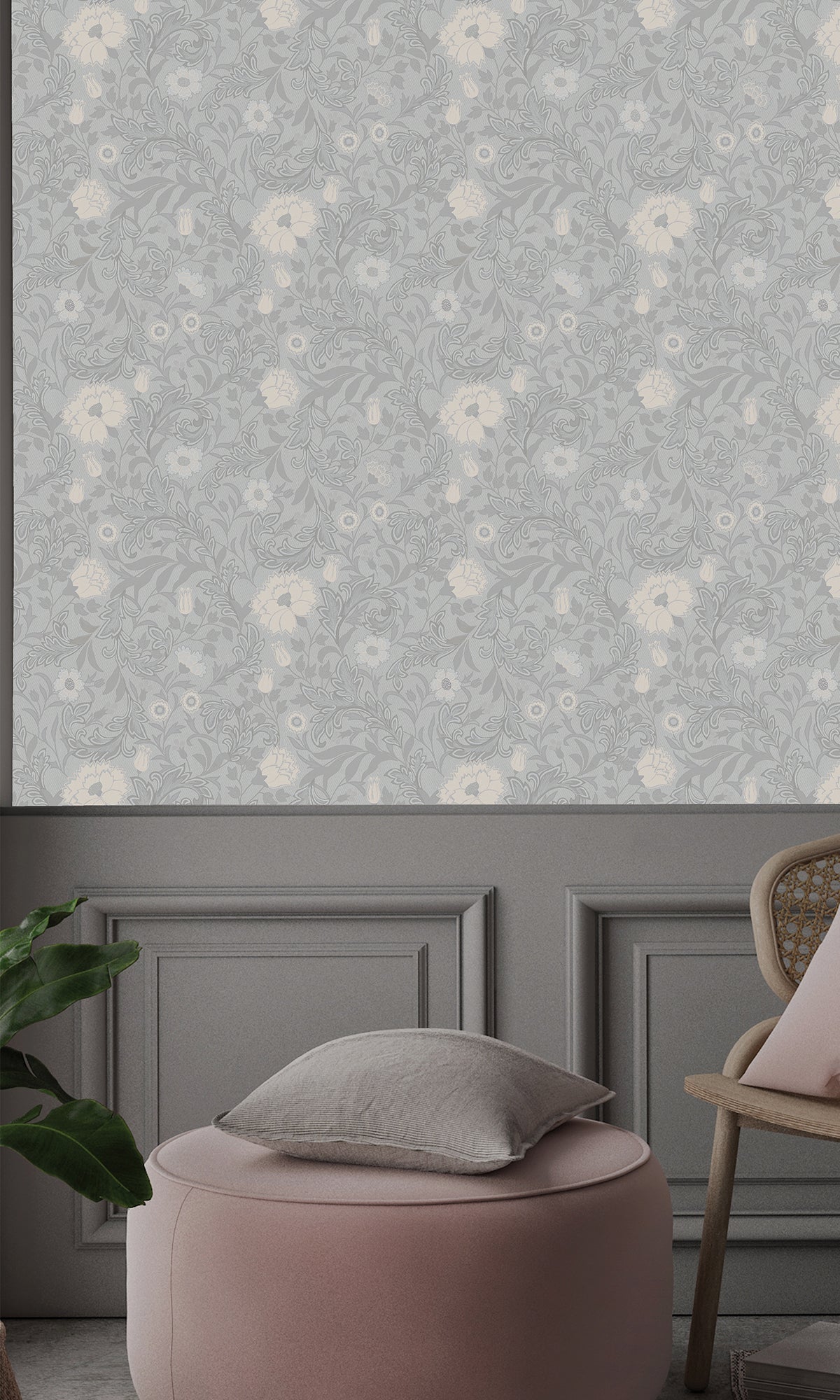 blue wallpaper, Floral wallpaper, trailing flowers wallpaper, Timeless elegance, Eleganza Wallpaper Collection, Eleganza Collection, Can be used for commercial spaces, Paper Substrate, New Arrivals, Paste the Paper, Scrubbable, Good Lightfastness, Peelable, Interior designers’ choice, Bedroom Wallpaper, Living Room Wallpaper, Hallway Wallpaper, Dining Room Wallpaper, Children's Room Wallpaper, Study Room Wallpaper, Home Office Wallpaper, Powder Room Wallpaper, Foyer Wallpaper, Home Wallpaper, Home Wallcover