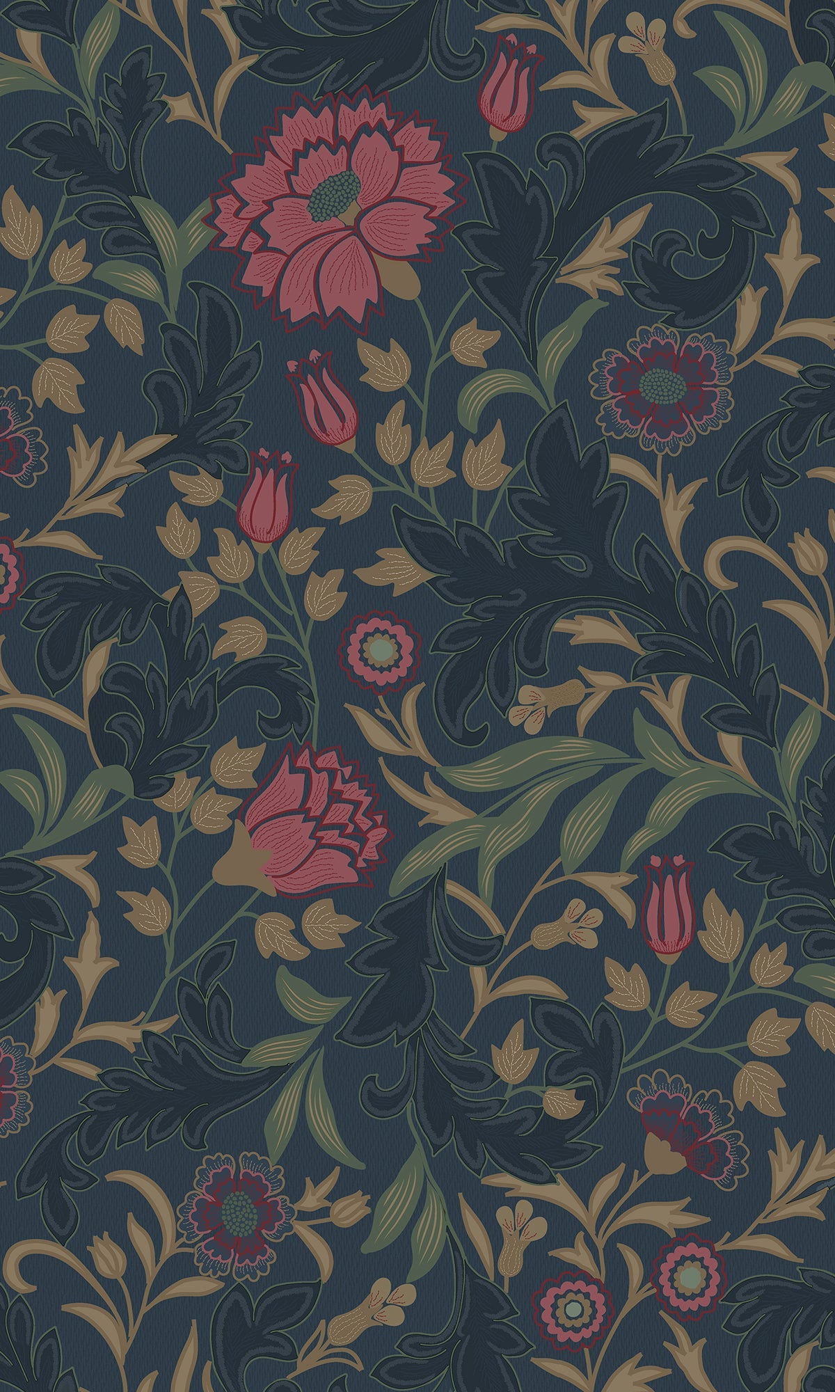 navy colored wallpaper, Floral wallpaper, trailing flowers wallpaper, Timeless elegance, Eleganza Wallpaper Collection, Eleganza Collection,  dark floral wallpaper, dark vintage floral wallpaper, New Arrivals, Paste the Paper, Scrubbable, Good Lightfastness, Peelable, Interior designers‚Äö√Ñ√¥ choice, Bedroom Wallpaper, Living Room Wallpaper, Hallway Wallpaper, Dining Room Wallpaper, Trend 2025, 2025 wallpaper trends, wallpaper trend 2025, trending 2025 wallpapers