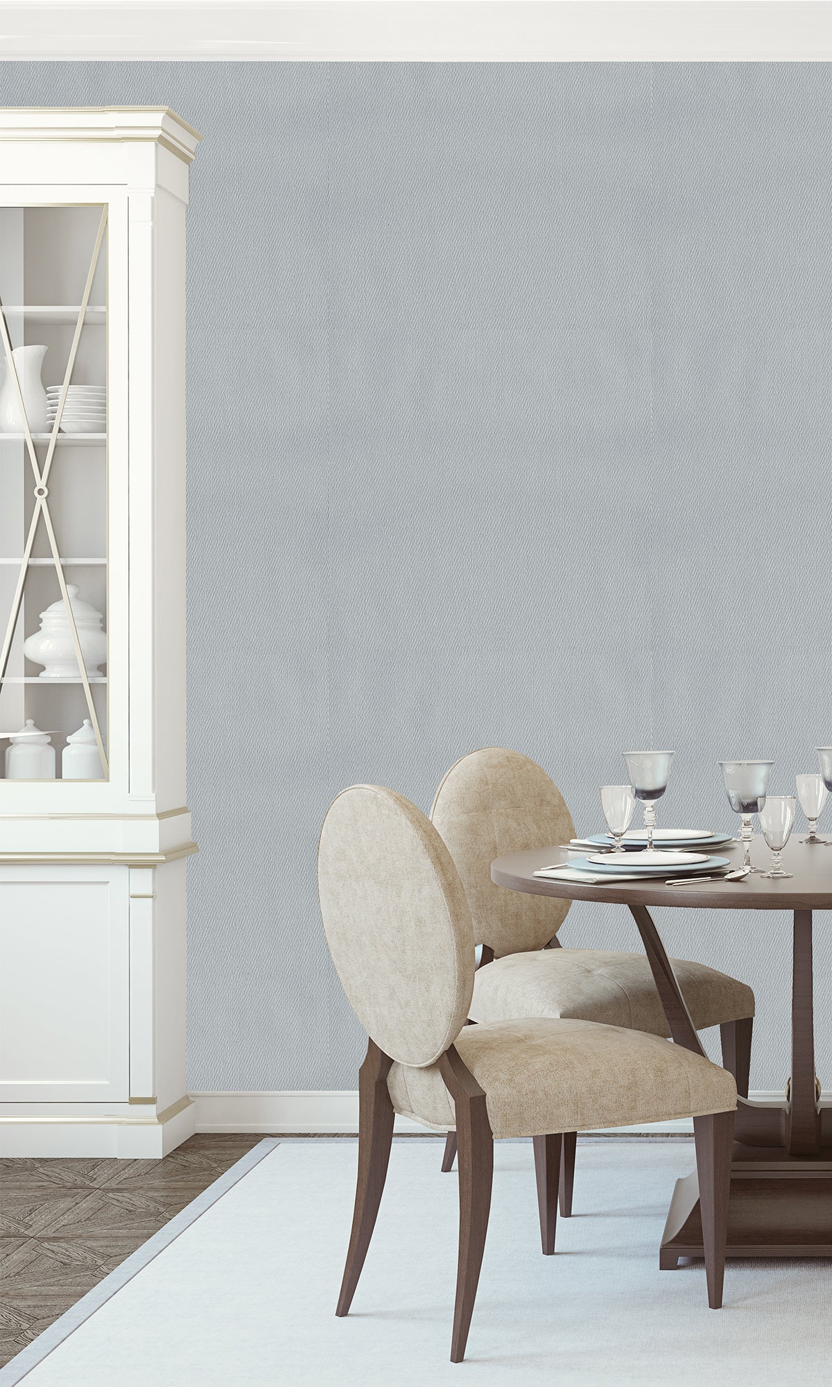 blue wallpaper, embossed wallpaper, plain weave wallpaper, embossed plain weave effect wallpaper, Timeless elegance, Eleganza Wallpaper Collection, Eleganza Collection, Can be used for commercial spaces, Paper Substrate, New Arrivals, Paste the Paper, Scrubbable, Good Lightfastness, Peelable, Interior designers‚Äö√Ñ√¥ choice, Bedroom Wallpaper, Living Room Wallpaper, Hallway Wallpaper, Dining Room Wallpaper, Children's Room Wallpaper, Study Room Wallpaper, Home Office Wallpaper, Powder Room Wallpaper
